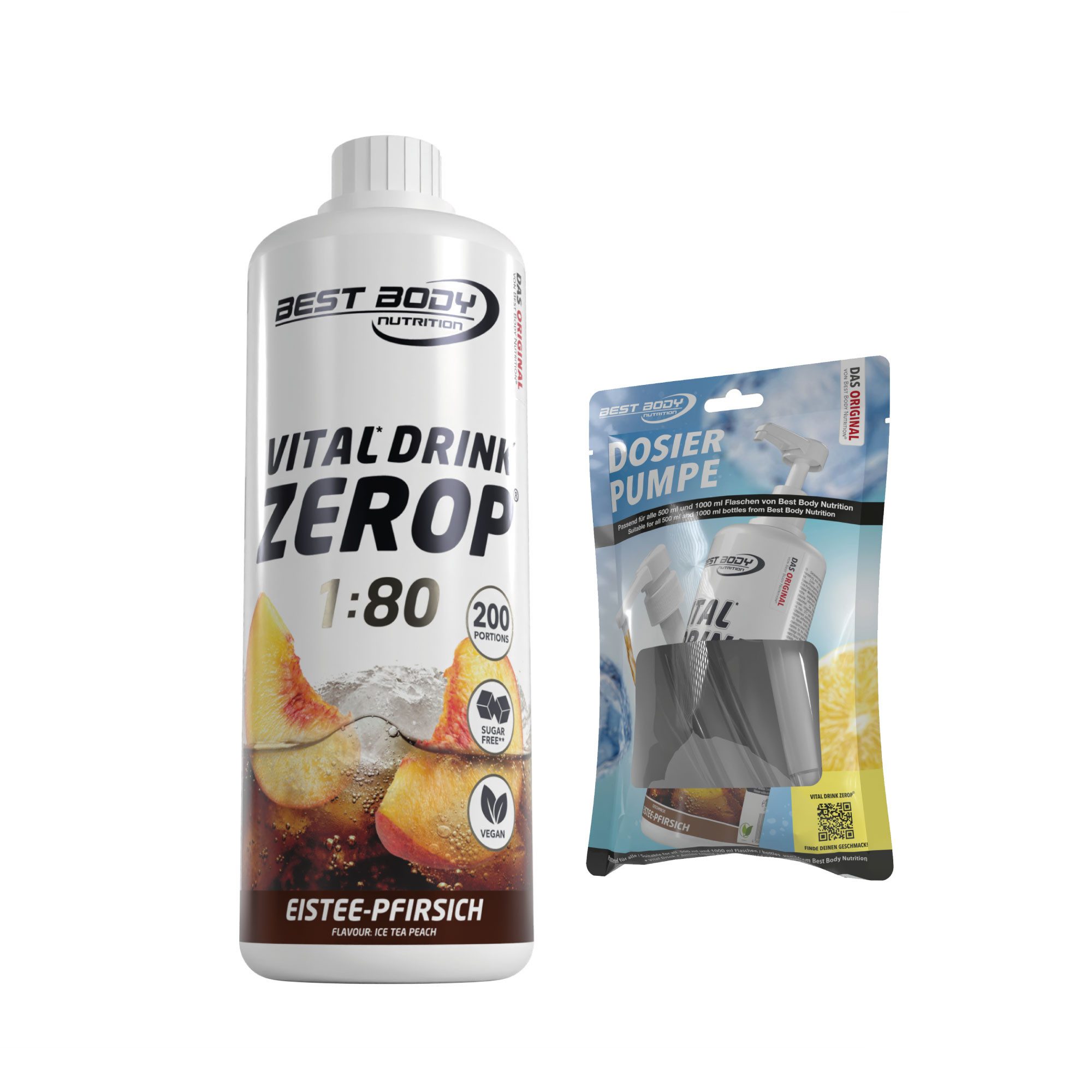 Best Body Nutrition 1 L Vital Drink Zerop Bundle Flüssigkeit, Getränk