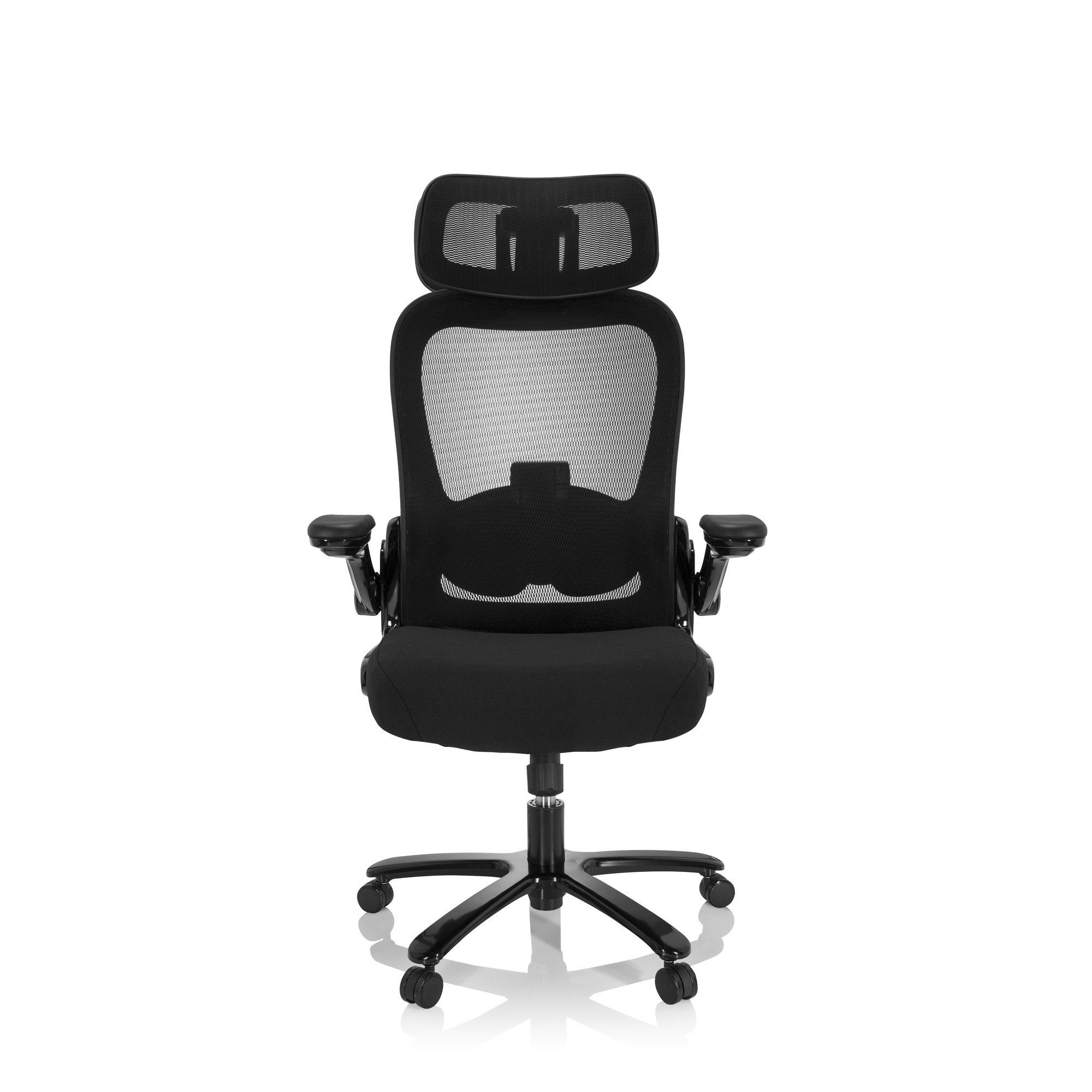 hjh OFFICE Drehstuhl I Bürostuhl ergonomisch Stoff/Netzstoff XXL St), (1 Drehstuhl INSTRUCTOR SW PRO Chefsessel