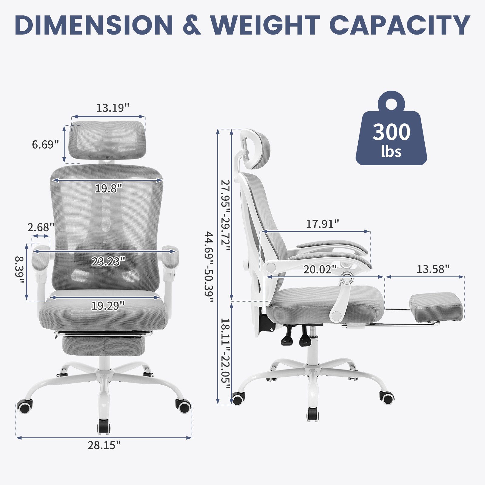 GarveeMore Bürostuhl Ergonomischer,Drehstuhl mit Fußstütze und günstig online kaufen