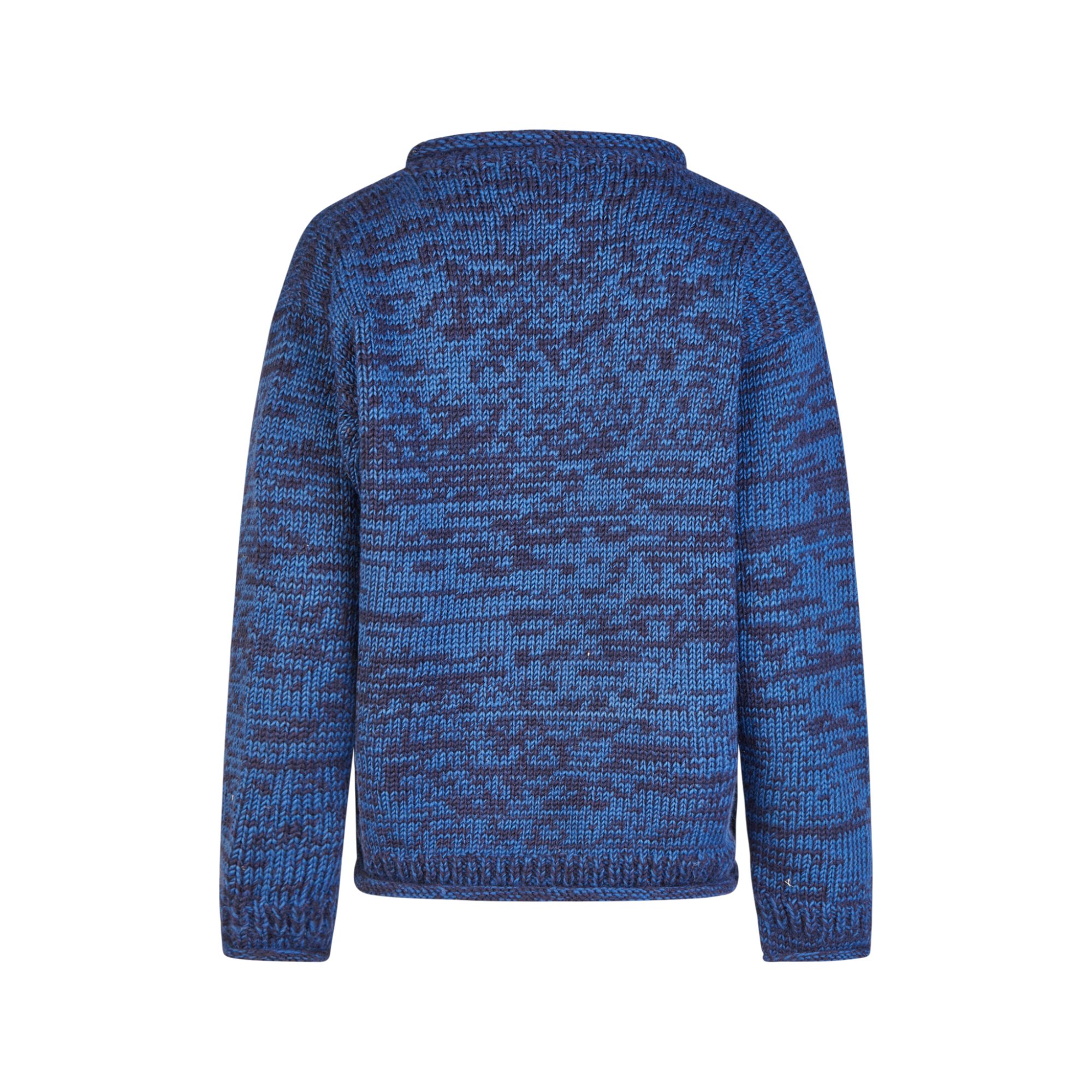 THC Natural Line Strickpullover THC Schafwoll Strickpullover blau 716 (1 Stück, 1-tlg., 1 Stpck) weiche Schurwolle