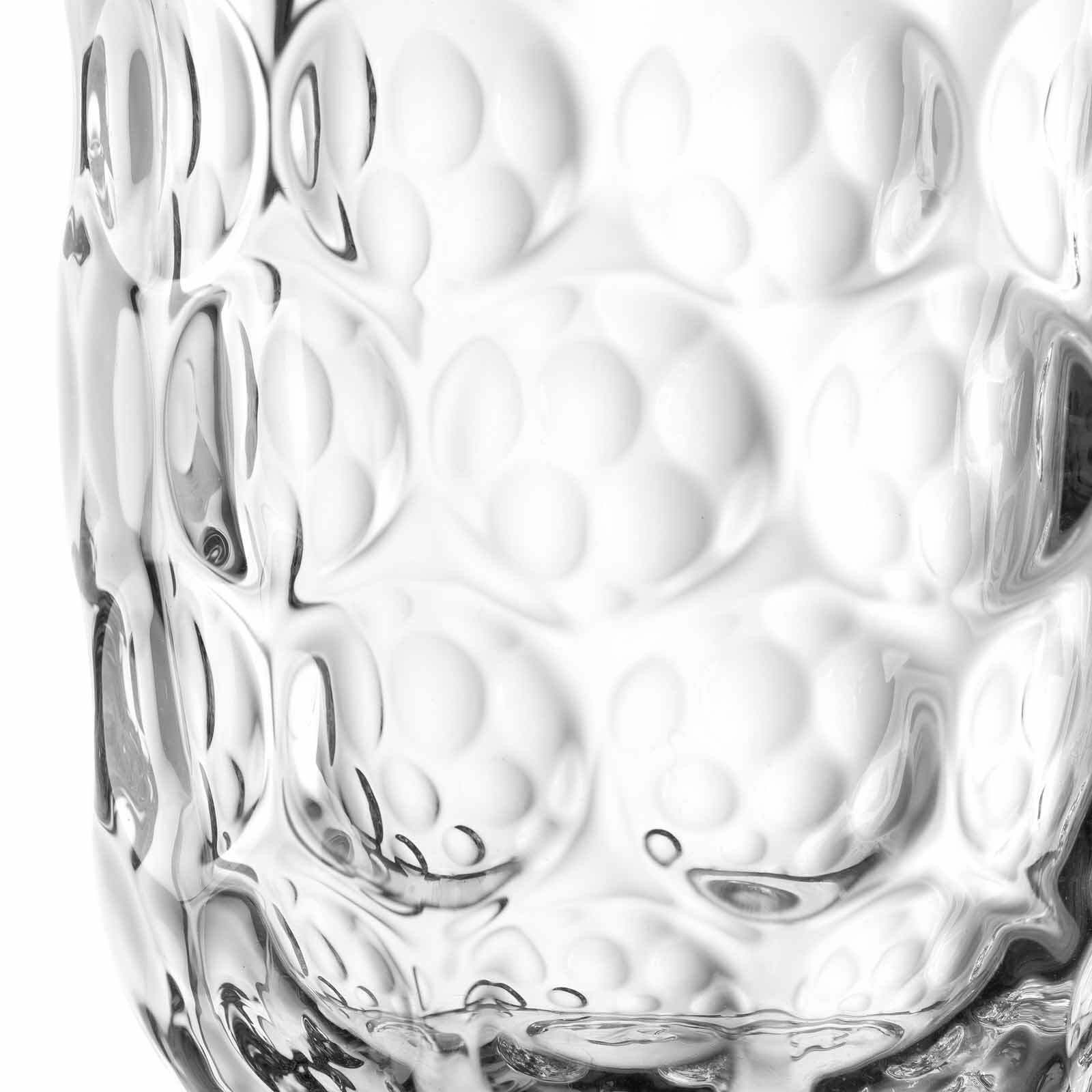 LEONARDO Latte-Macchiato-Glas Gocce Latte Macchiato Gläser (1) 390 ml 2er Set, 2-tlg., Glas
