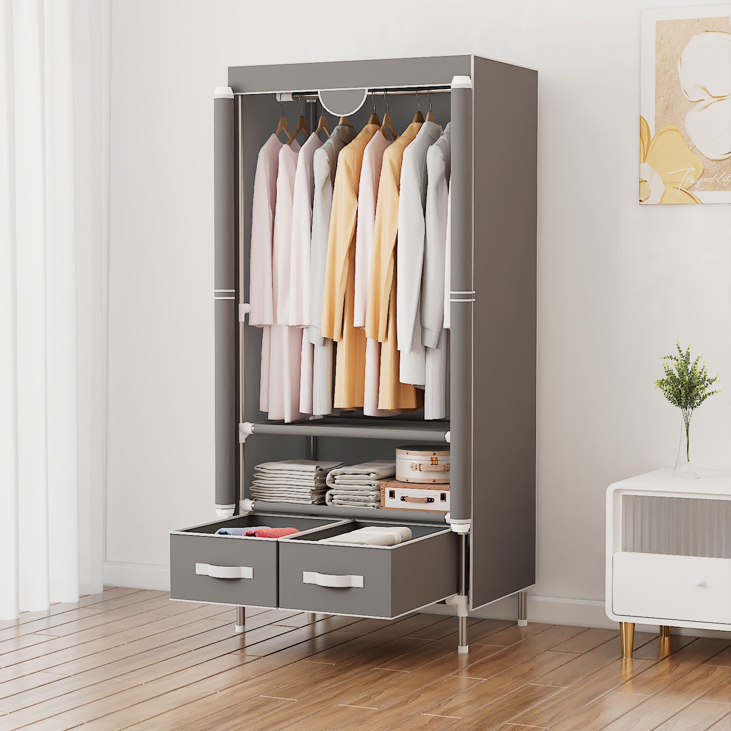 INOSIGN Kleiderschrank Stockholm Stoffkleiderschrank Bestseller in günstig online kaufen