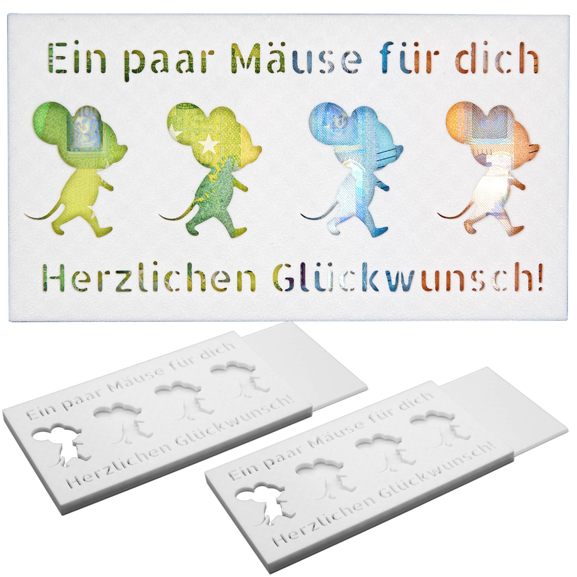 TSB Werk Geschenkpapier 2x Geldgeschenk Geburtstagskarte Geld Geschenkidee, Geburtstag, Geldscheingeschenk