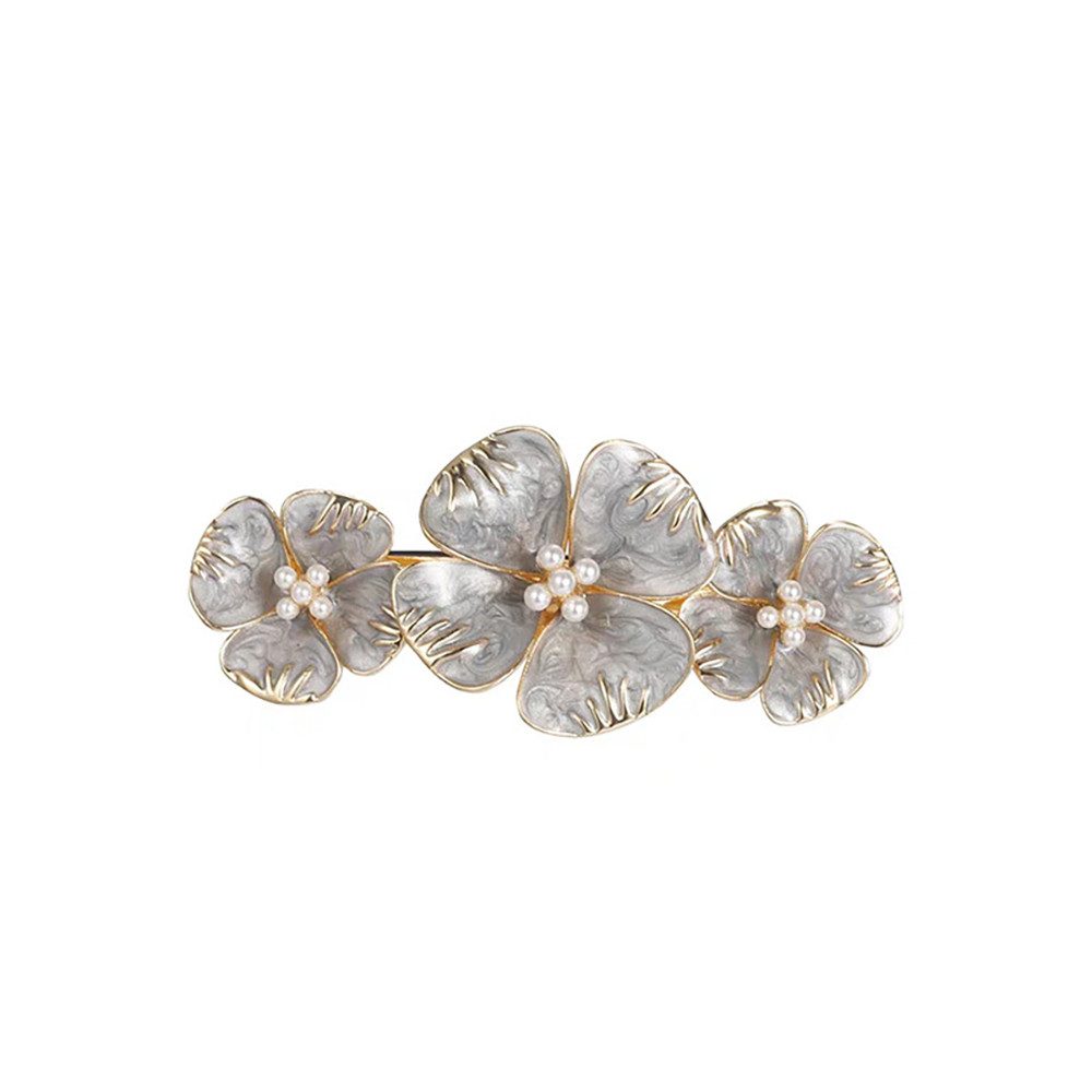 The Beauty House Haarspange Haarklammer Haarkamm Haarschmuck mit Blumen und Perlen