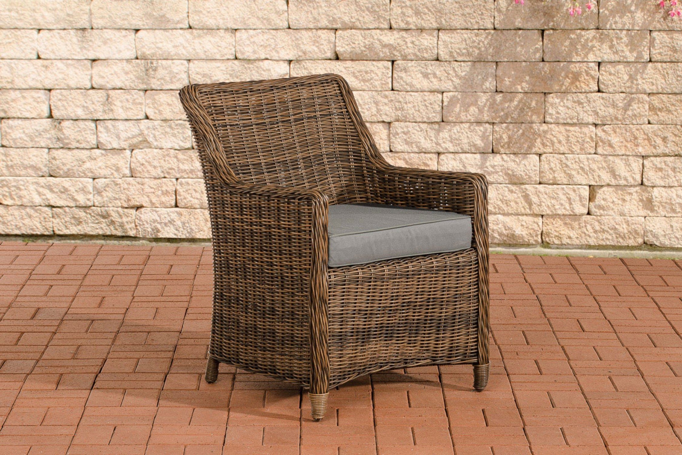 TPFGarden Gartensessel Sandy Rattansessel für Garten und Terrasse