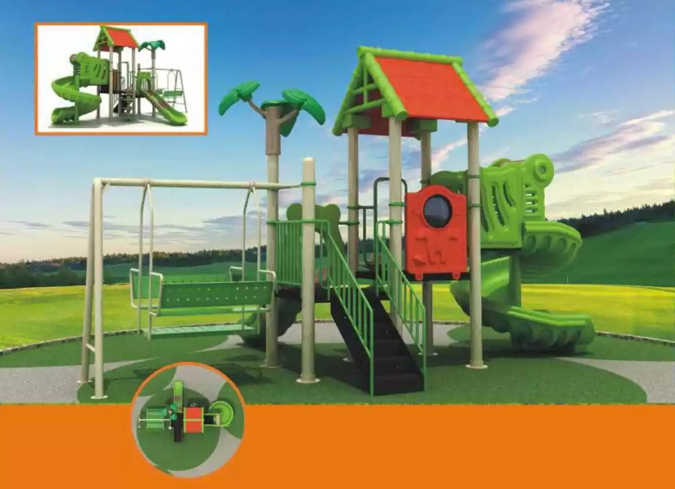 Xlmoebel Spielturm Robustes Kinderspielgerüst mit Klettermöglichkeiten und Rutsche, Hergestellt in Europa