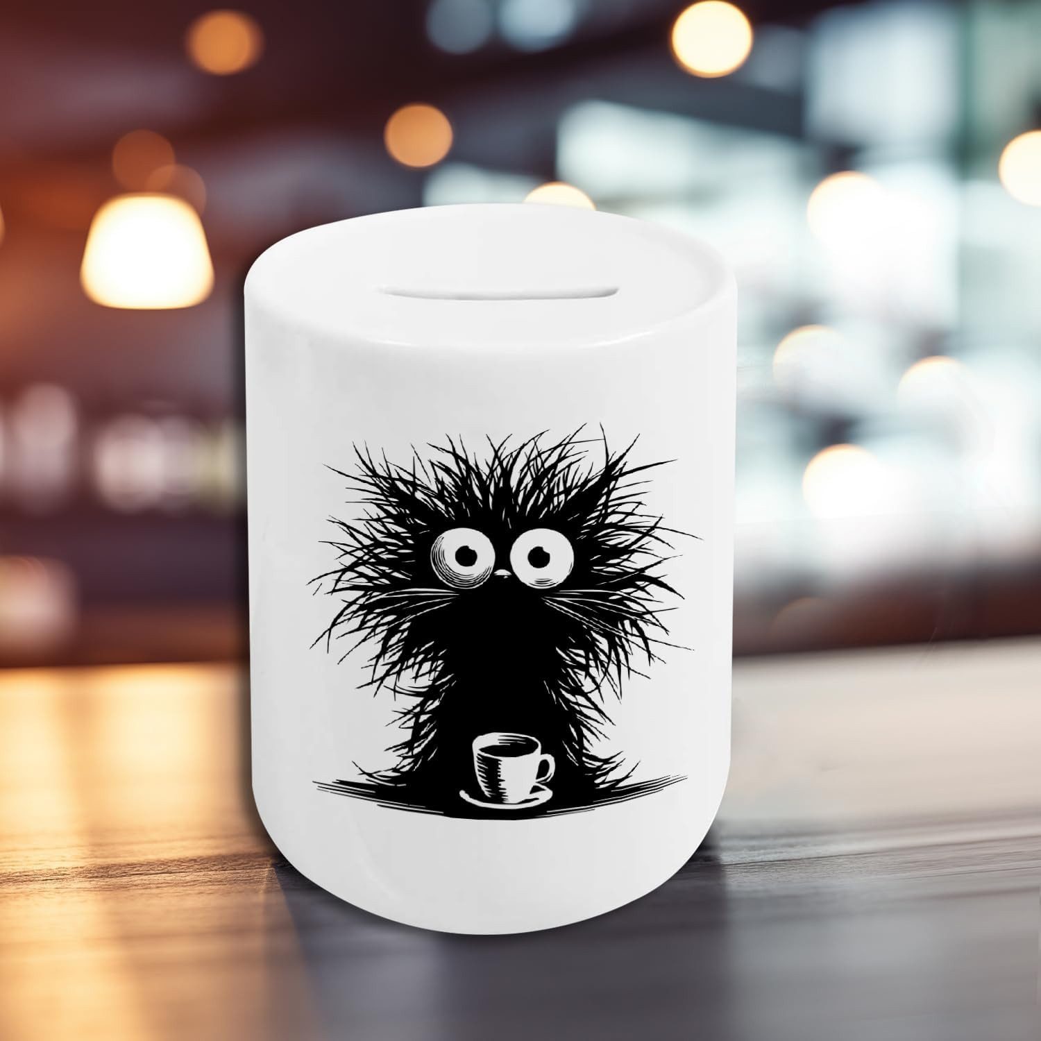 Hustling Sharks Spardose Hustling Sharks® Spardose mit Tiermotiv - Ohne Kaffee geht nichts I