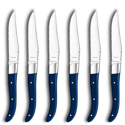 Amefa PREMIERE Steakmesser ROYAL STEAK (6 Stück), Edelstahl 13/0, blau hochglanzpoliert, 6-tlg.