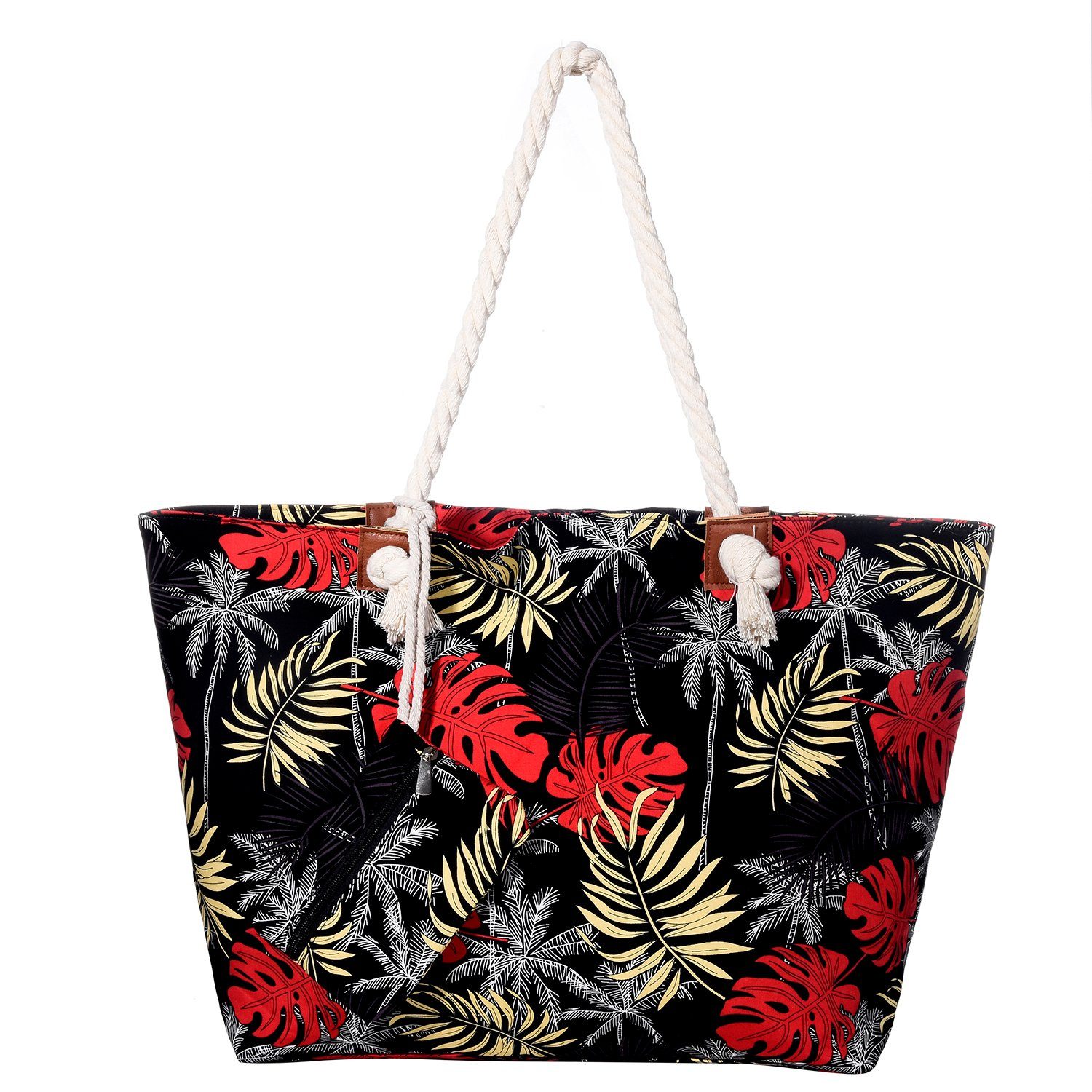 DonDon Strandtasche »Shopper wasserabweisende Tasche« (2-tlg), Große  Strandtasche, mit Reißverschluss, inkl. kleinem Beutel online kaufen | OTTO