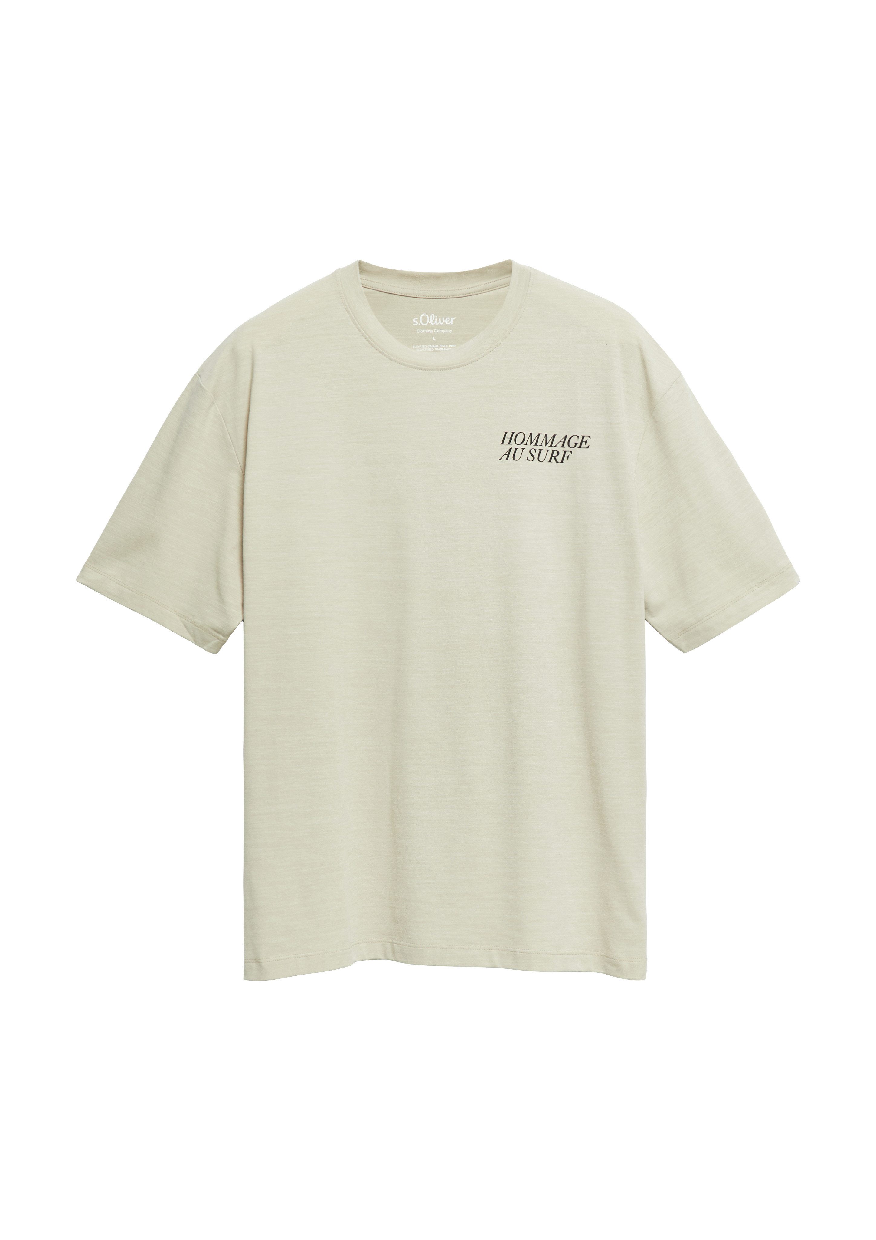 s.Oliver Kurzarmshirt Sommershirt mit kleinem Print – Bild 4 von 4