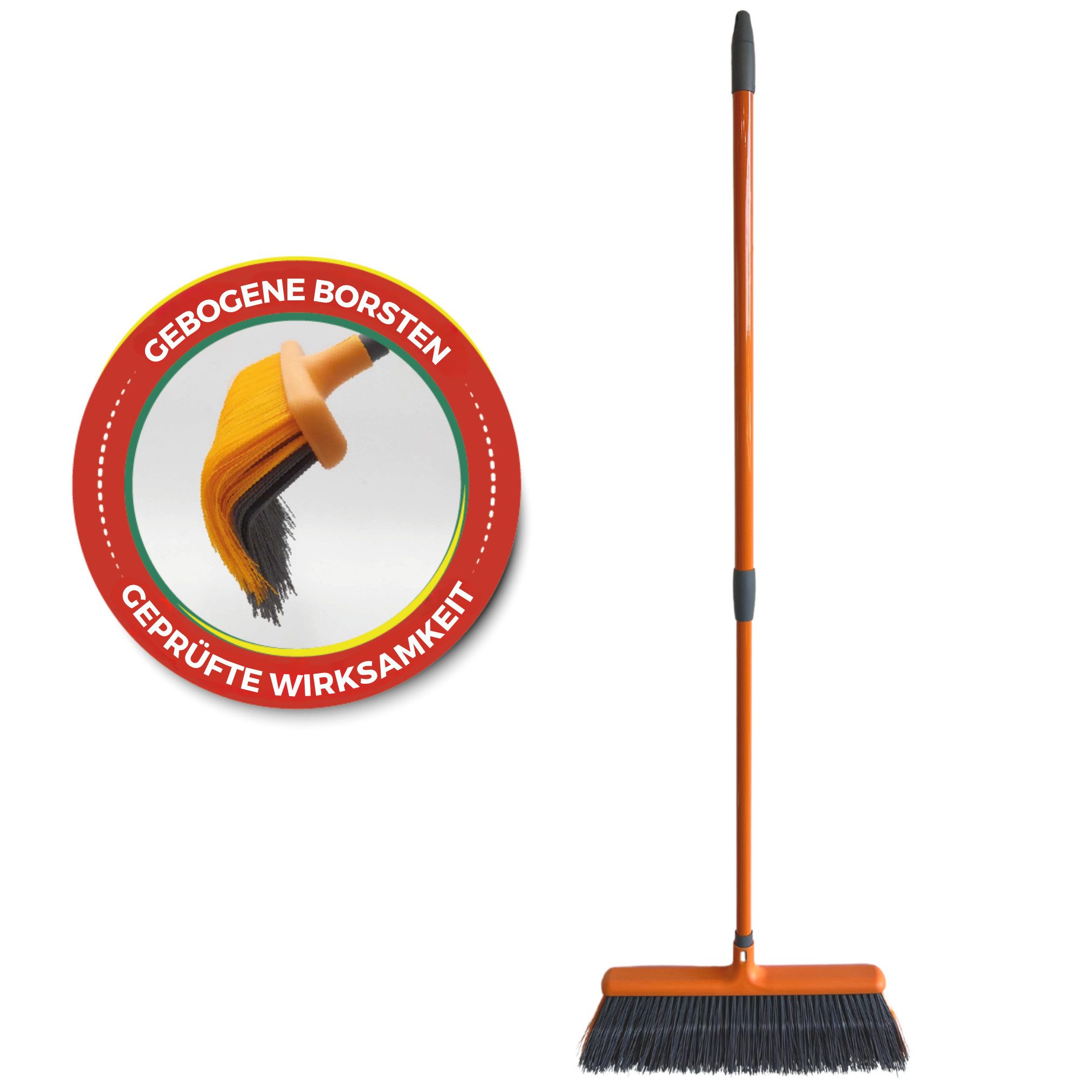 Venteo Straßenbesen Balai Du Cantonnier, (Spar Set, 1-tlg., 1er oder 2er Pack), Besen für den Außenbereich 42 cm breit, ausziehbar, waschbar