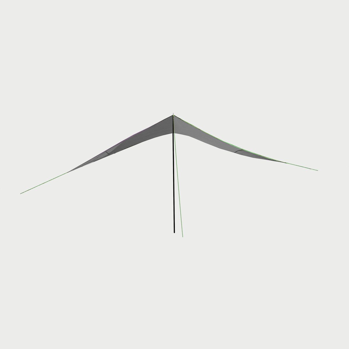 Portal Outdoor Sonnensegel "Mesa grau - grün" Camping Markise, 350x350x220 cm Camping, (komplett-Set, mit Transporttasche), UV 50+ / inkl. Tragetasche