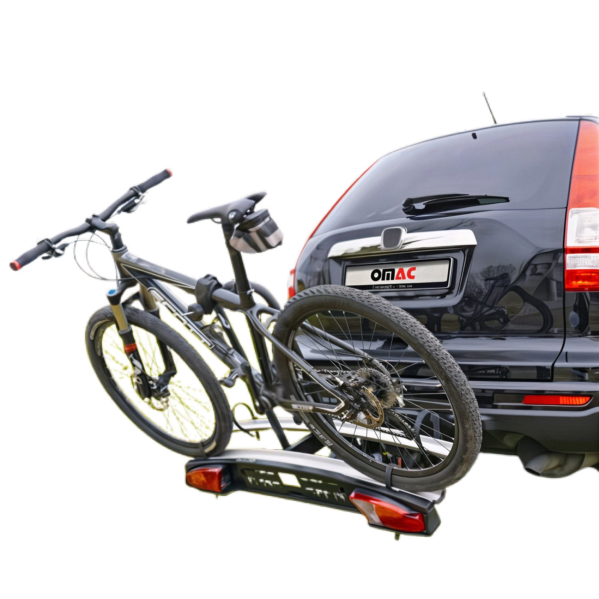 OMAC Fahrrad-Deichselträger Стойка велосипеда Anhängerkupplung E Bike 2 Fahrräder, Abnehmbar, Faltbar