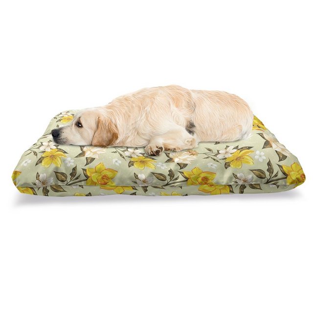 Abakuhaus Hundematratze “beissfestes Kissen für Hunde und Katzen mit abnehmbaren Bezug”, Frühling Floral Narcissus Ast