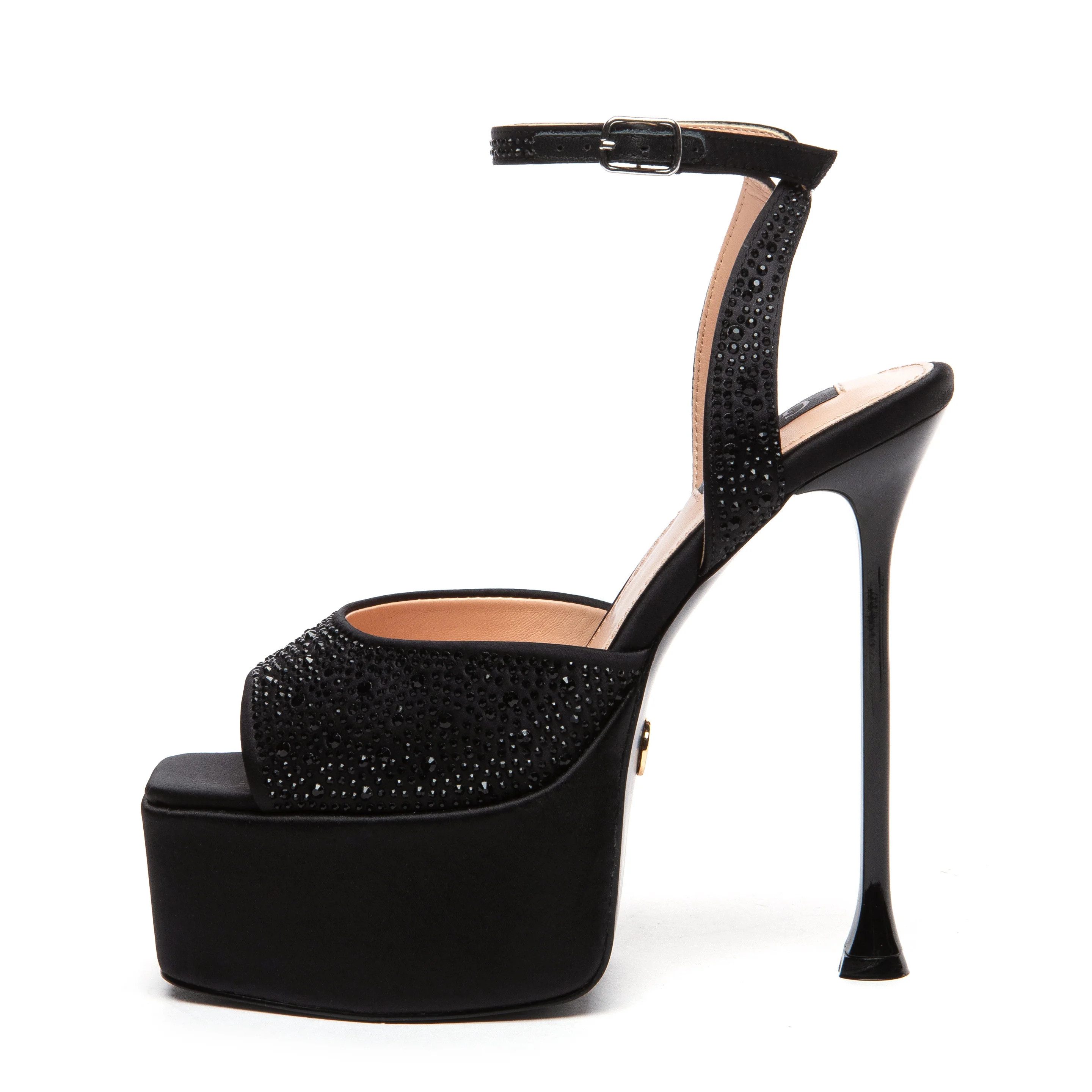 Giaro GALA High-Heel-Sandalette 15 cm Absatzhöhe, 5 cm Plateau, Strass günstig online kaufen