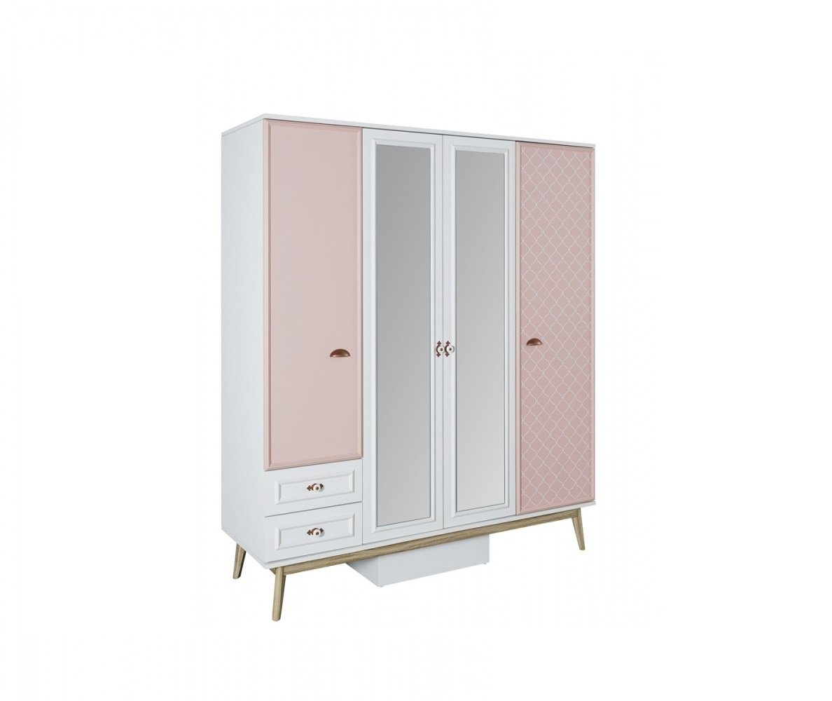 in weiss Mädchen 4 Kapa Kinderkleiderschrank Möbel trg. rosa Diane