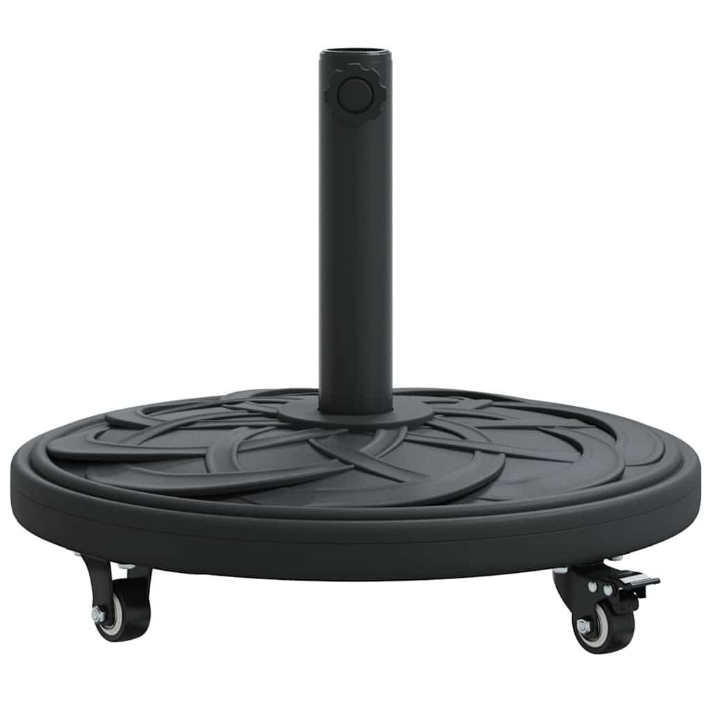 vidaXL Schirmhalter Sonnenschirmständer 15.35 kg Schwarz Eisen Kreisförmig, 1 tlg. – Bild 5 von 5