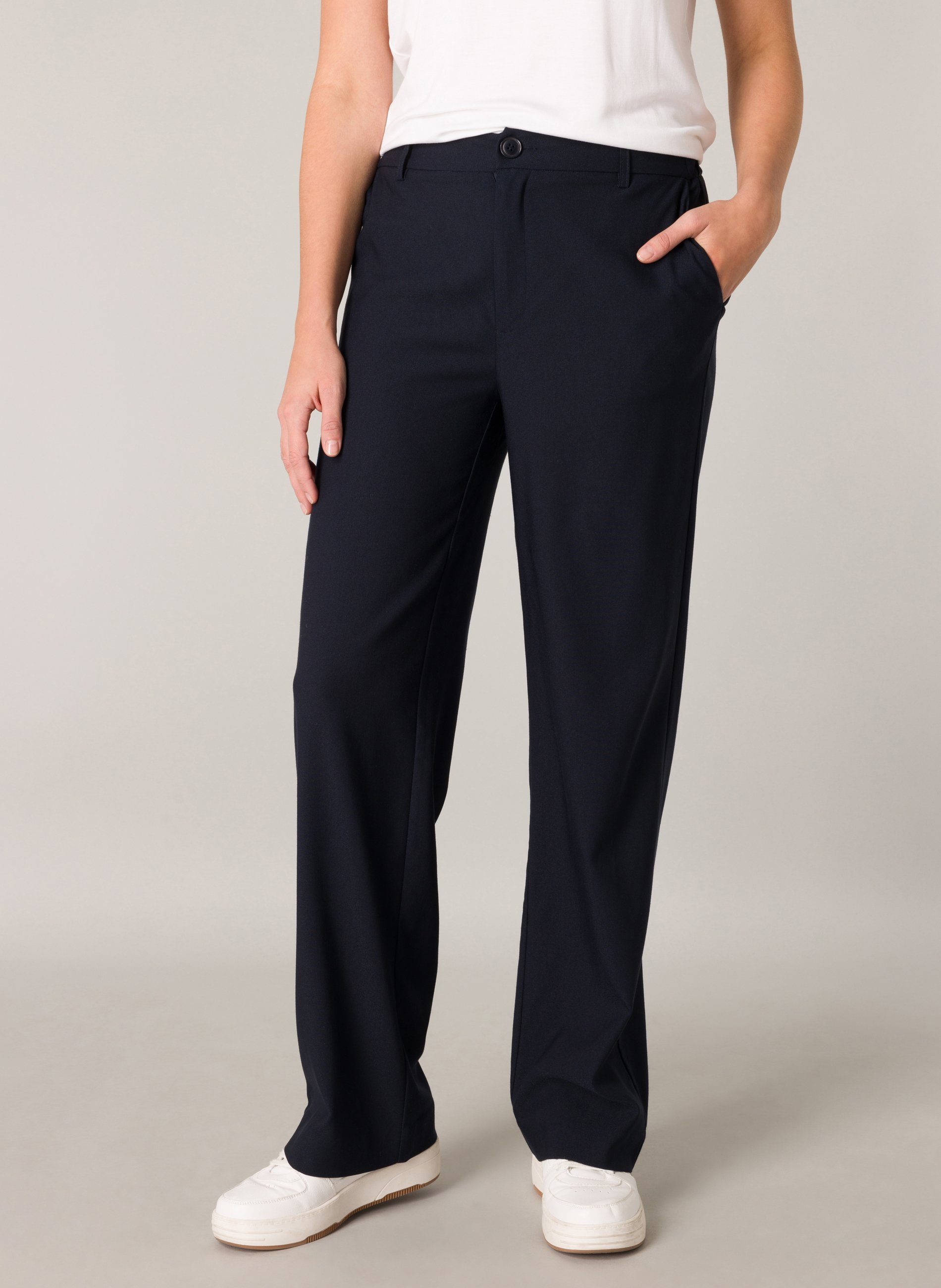 Base Level Stoffhose mit Schlag und günstig online kaufen