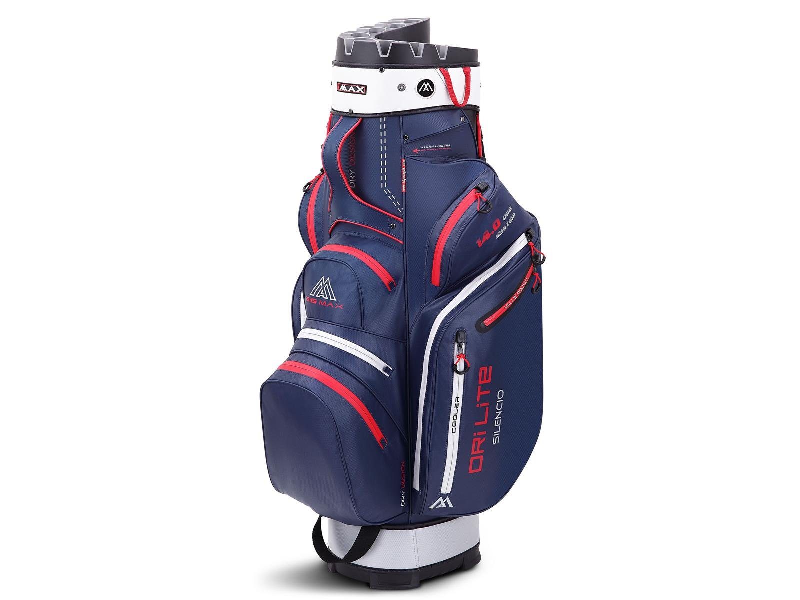 BIG MAX Golfreisetasche BIG MAX Golf Cartbag Dri Lite Silencio 2 Organizer, Wasserabweisen I Golfbag I 14-fach Divider
