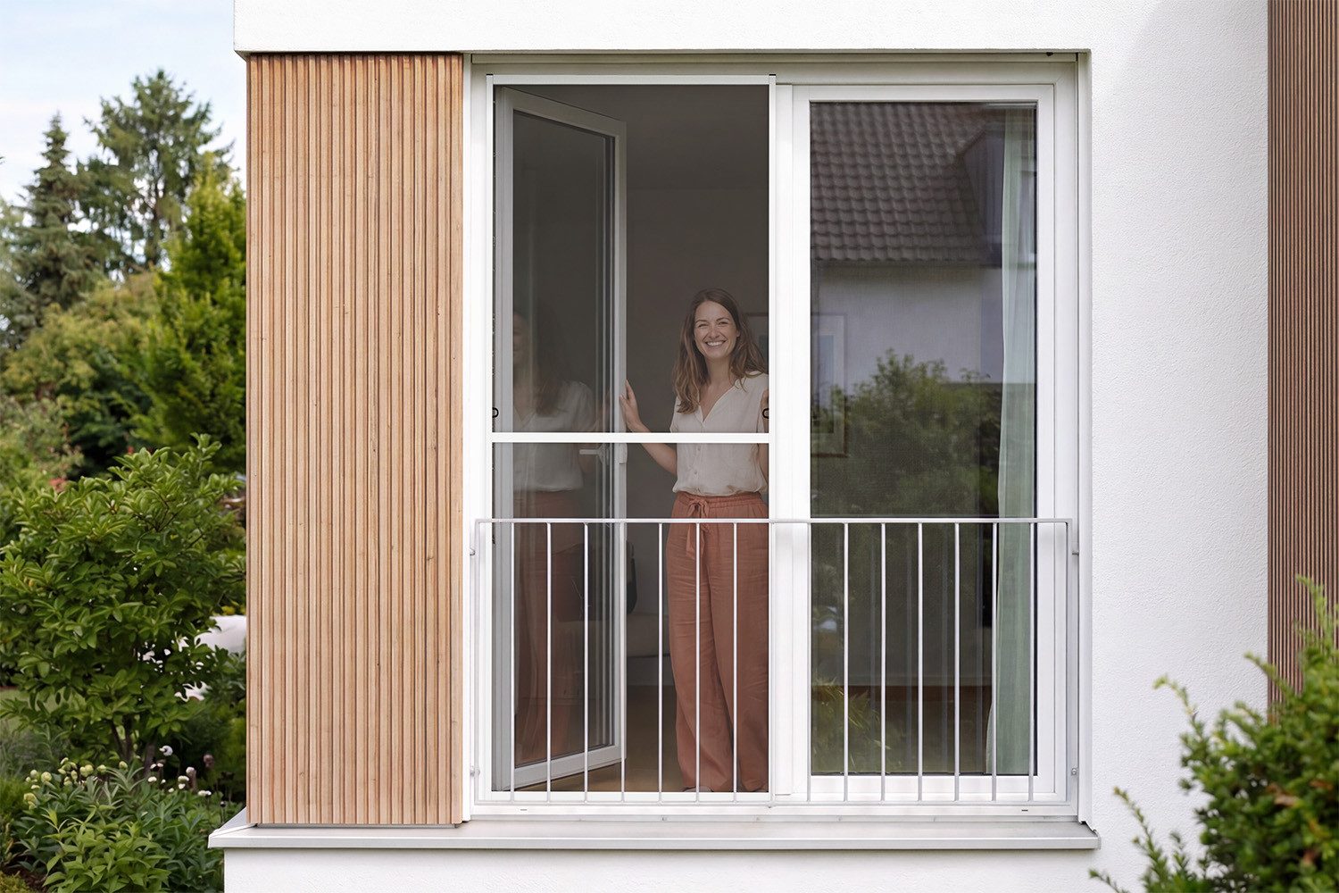 empasa Insektenschutz-Fensterrahmen "MASTER SLIM XL", XXL Insektenschutz Fliegengitter Fenster MASTER SLIM XL 130x220 Alu