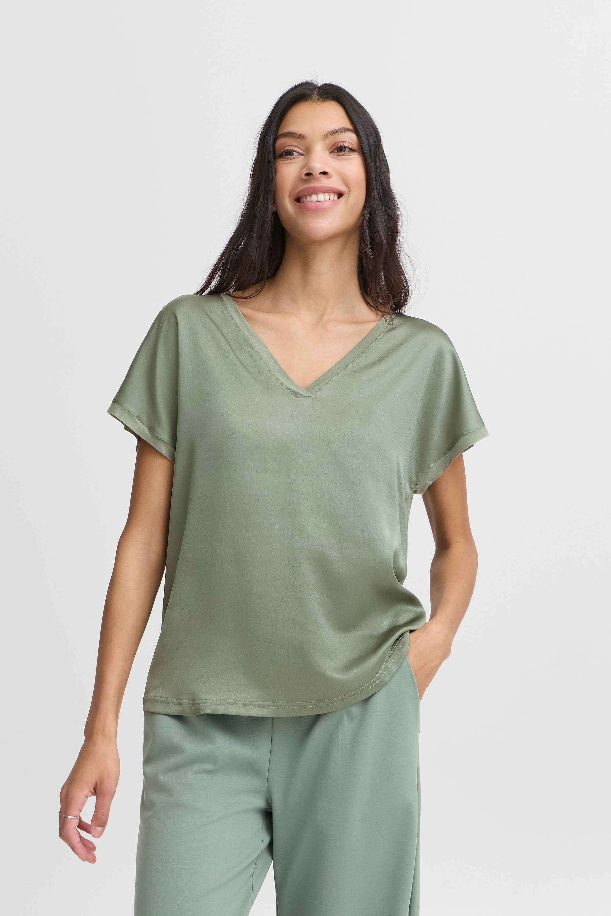 b.young V-Shirt BYSELITA elegantes Shirt mit günstig online kaufen