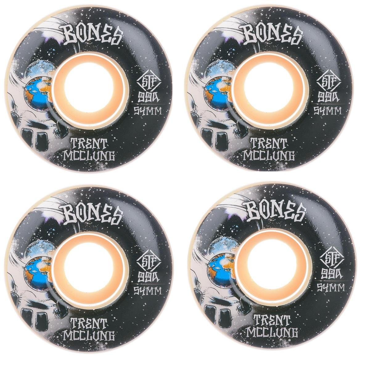 Bones Skateboard Bones STF V1 Trent McClung Skateboard Rollen 54mm 99a 4erSet Elfenbein