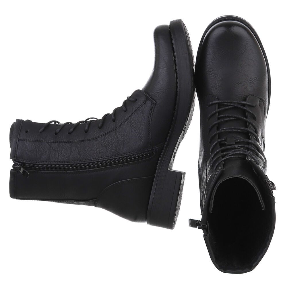 Ital-Design Damen Schnürschuhe Freizeit Stiefelette (87740387) Blockabsatz günstig online kaufen