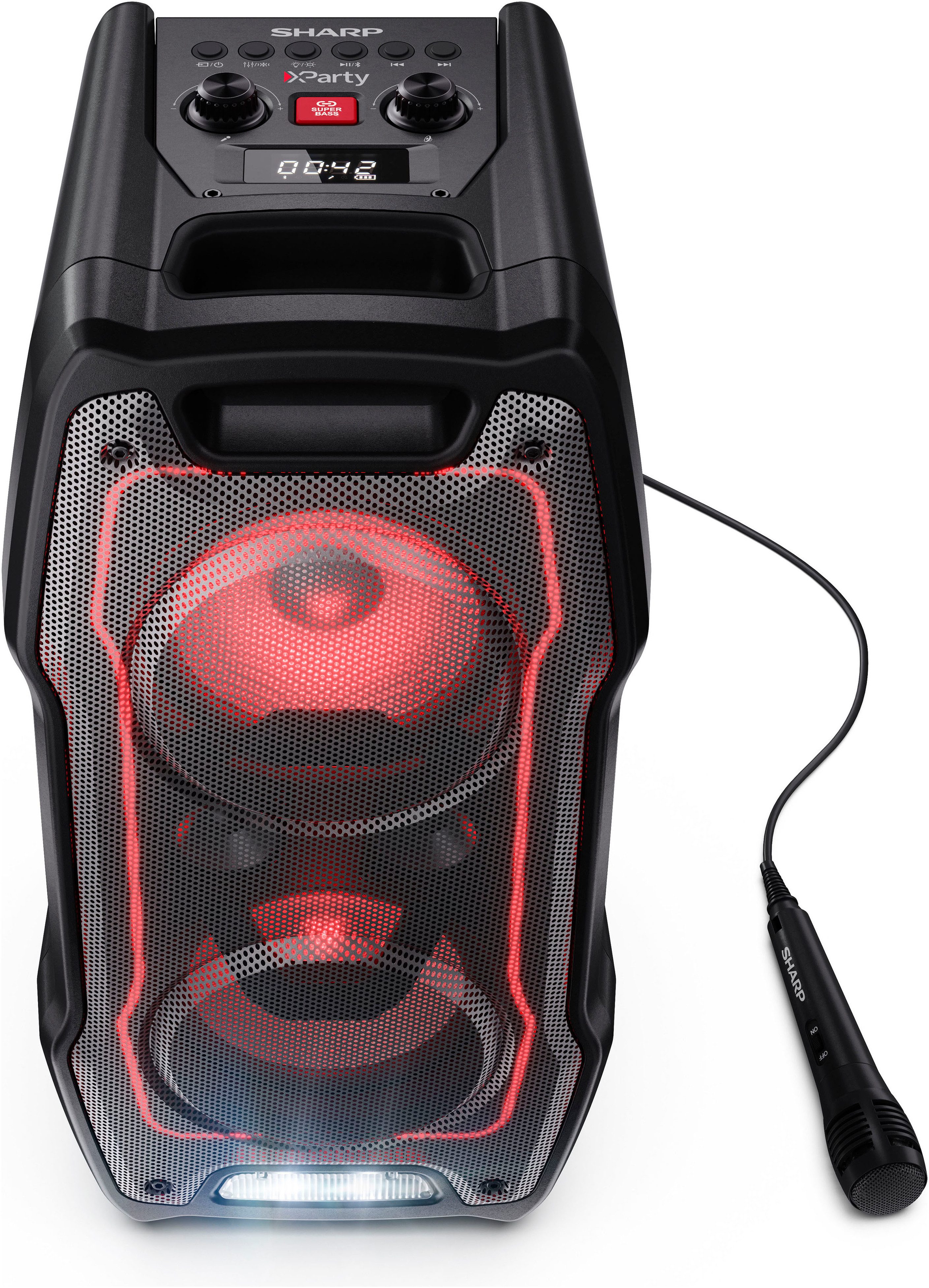 Sharp Xparty Sing Party-Lautsprecher Stereo (Bluetooth, 180 W)