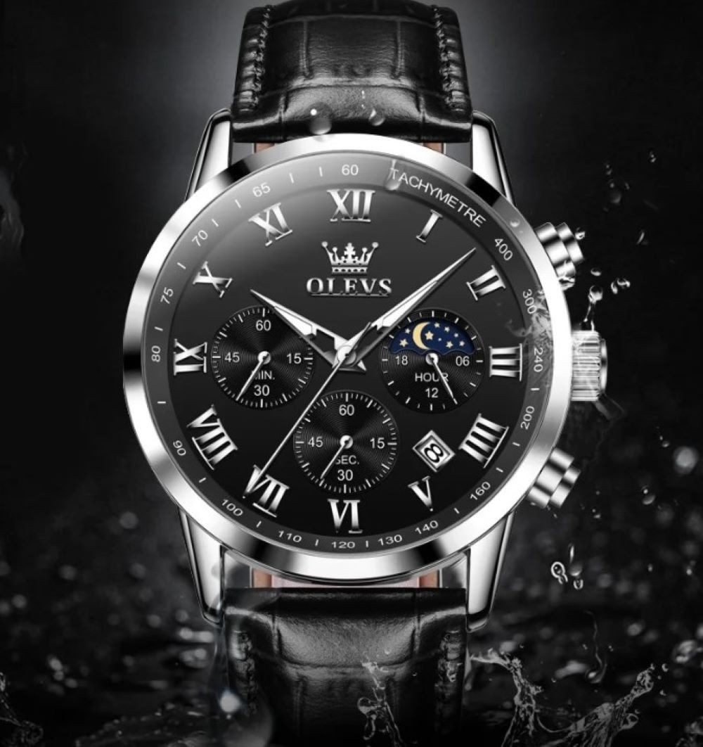 OLEVS Quarzuhr OLEVS Luxus Herrenuhr Chronograph günstig online kaufen