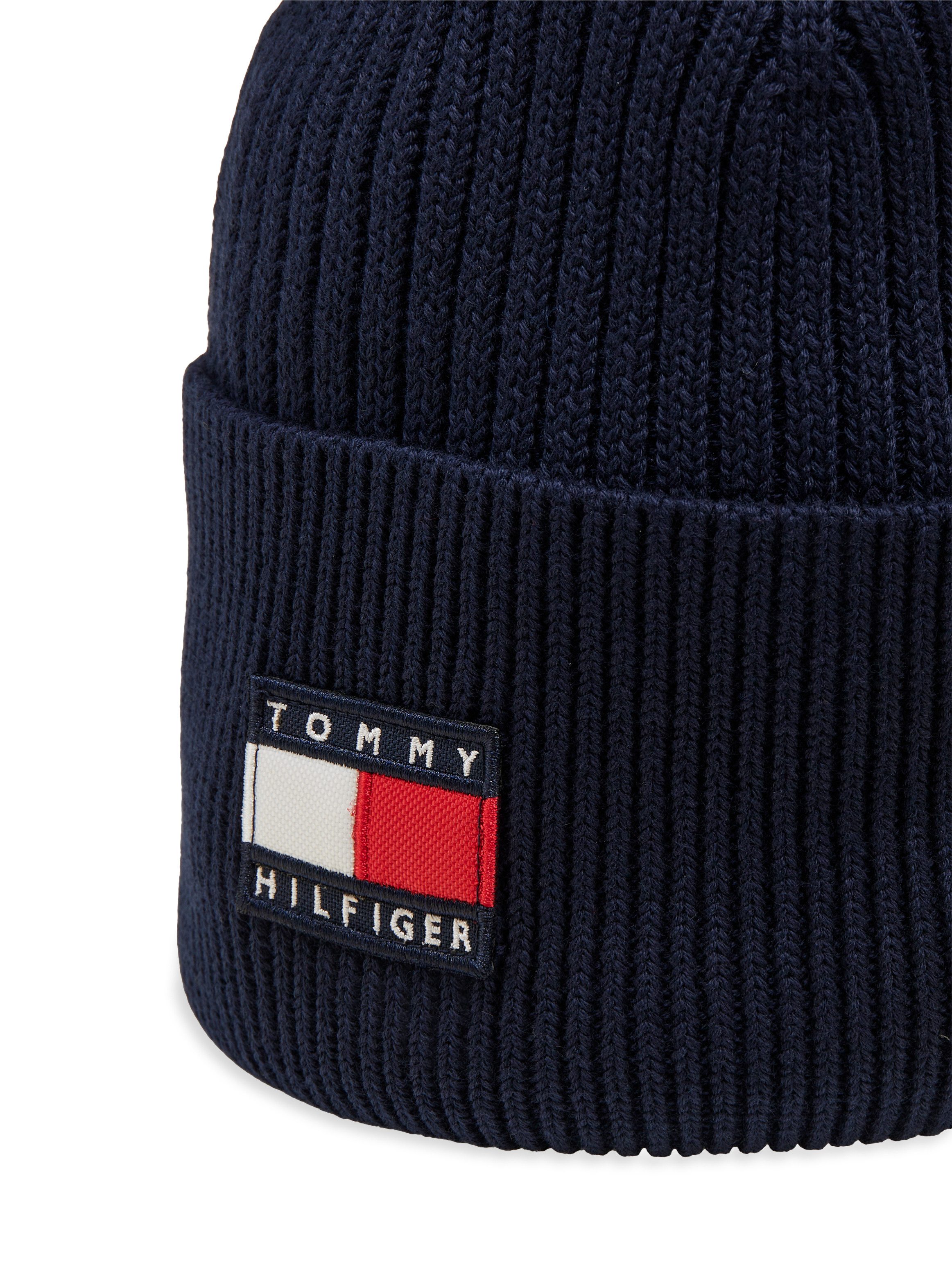 Tommy Hilfiger Beanie HERITAGE FLAG BEANIE Regular fit mit Markenlogo – Bild 4 von 5