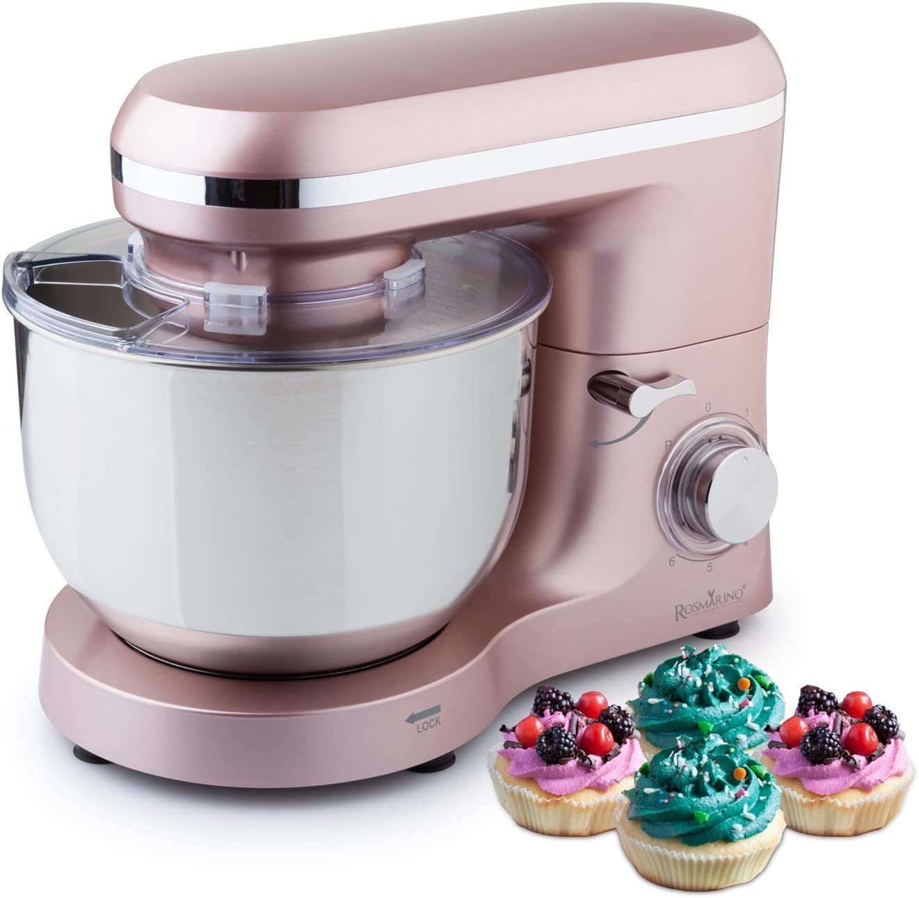 ROSMARINO Küchenmaschine, 1400 W, 5,50 l Schüssel