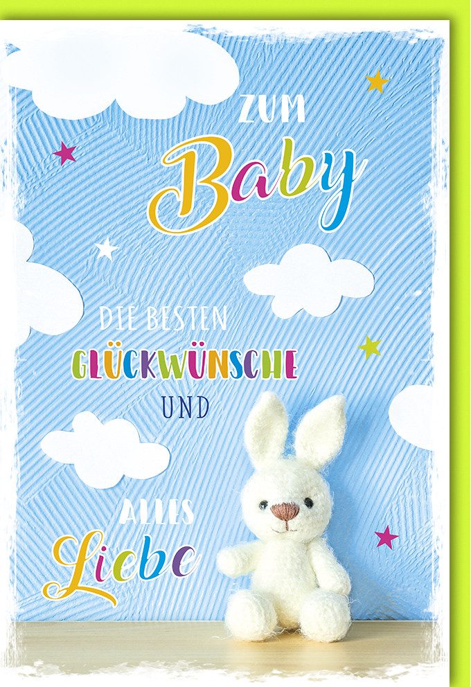 Grußkarten Geburt – Baby – Freudiges Ereignis - Karte mit Umschlag - "Die besten