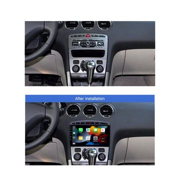 TAFFIO Für Peugeot 308 408 RCZ 9" Touchscreen Android Autoradio GPS CarPlay Einbau-Navigationsgerät