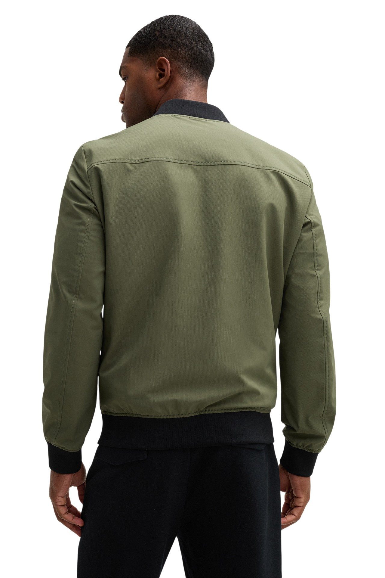 Strellson Windbreaker Blouson-Übergangsjacke Clearwater Flex (wind- und wasserfest) grün