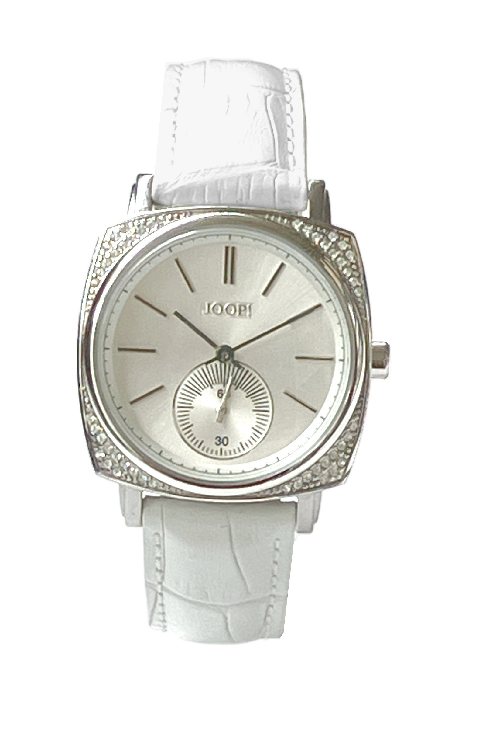 JOOP! Quarzuhr JP100342F04, dezentrale Sekunde, flach und leichtes Edelstahlgehäuse