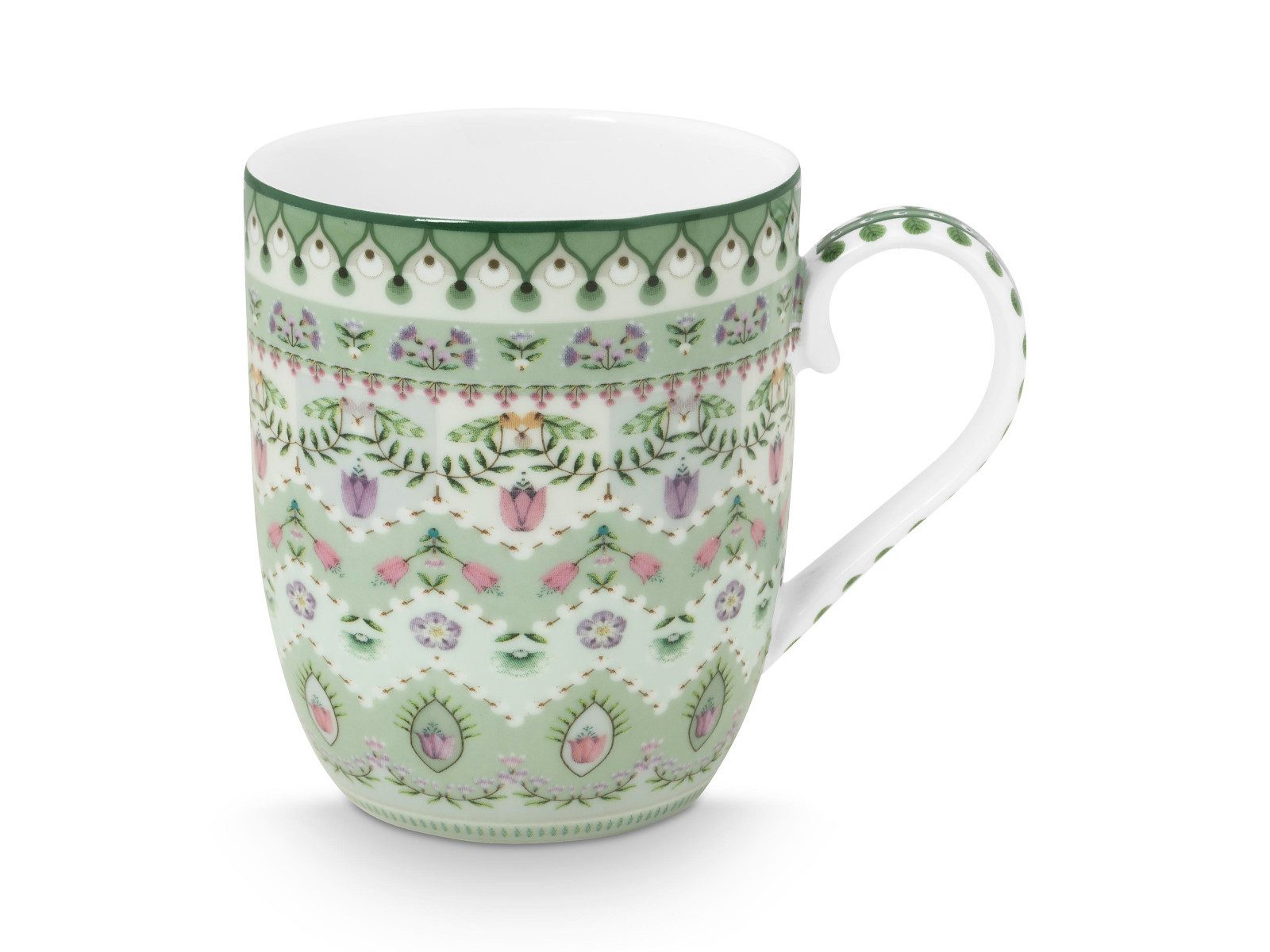 PiP Studio Becher Lily & Lotus Moon Delight Light Green Becher Small 145ml, Porzellan