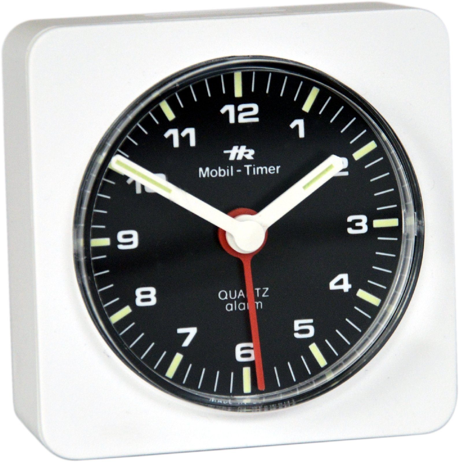 HR Autocomfort Reisewecker Mini Wecker original historisch 1980 analoger Reisewecker Uhr