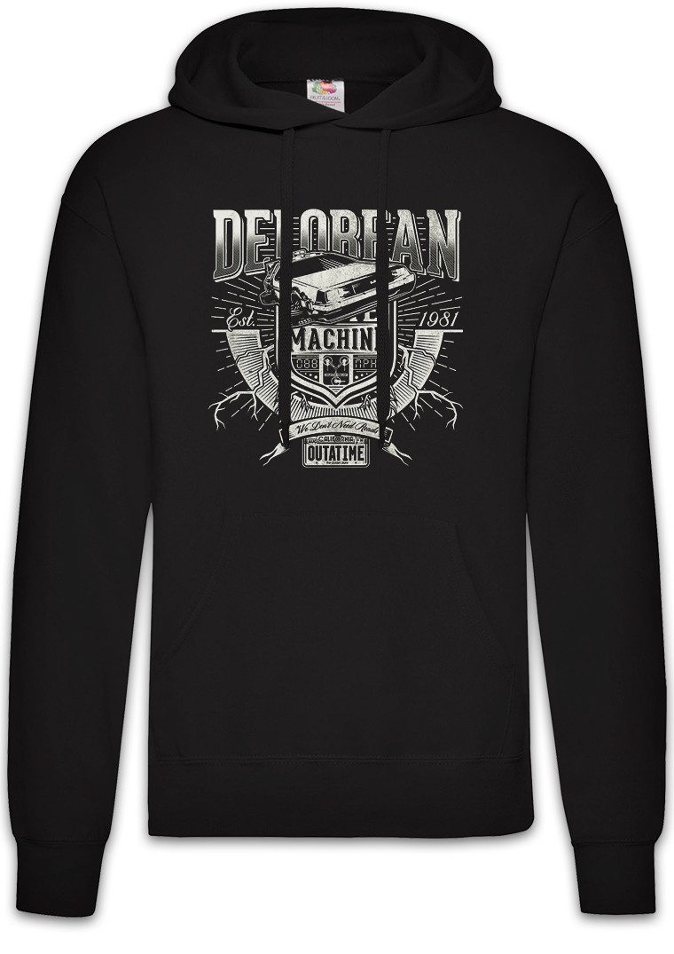 Hoodie Car Time Machine Herren Hoodie Back Zurück To The Die Future Zukunft