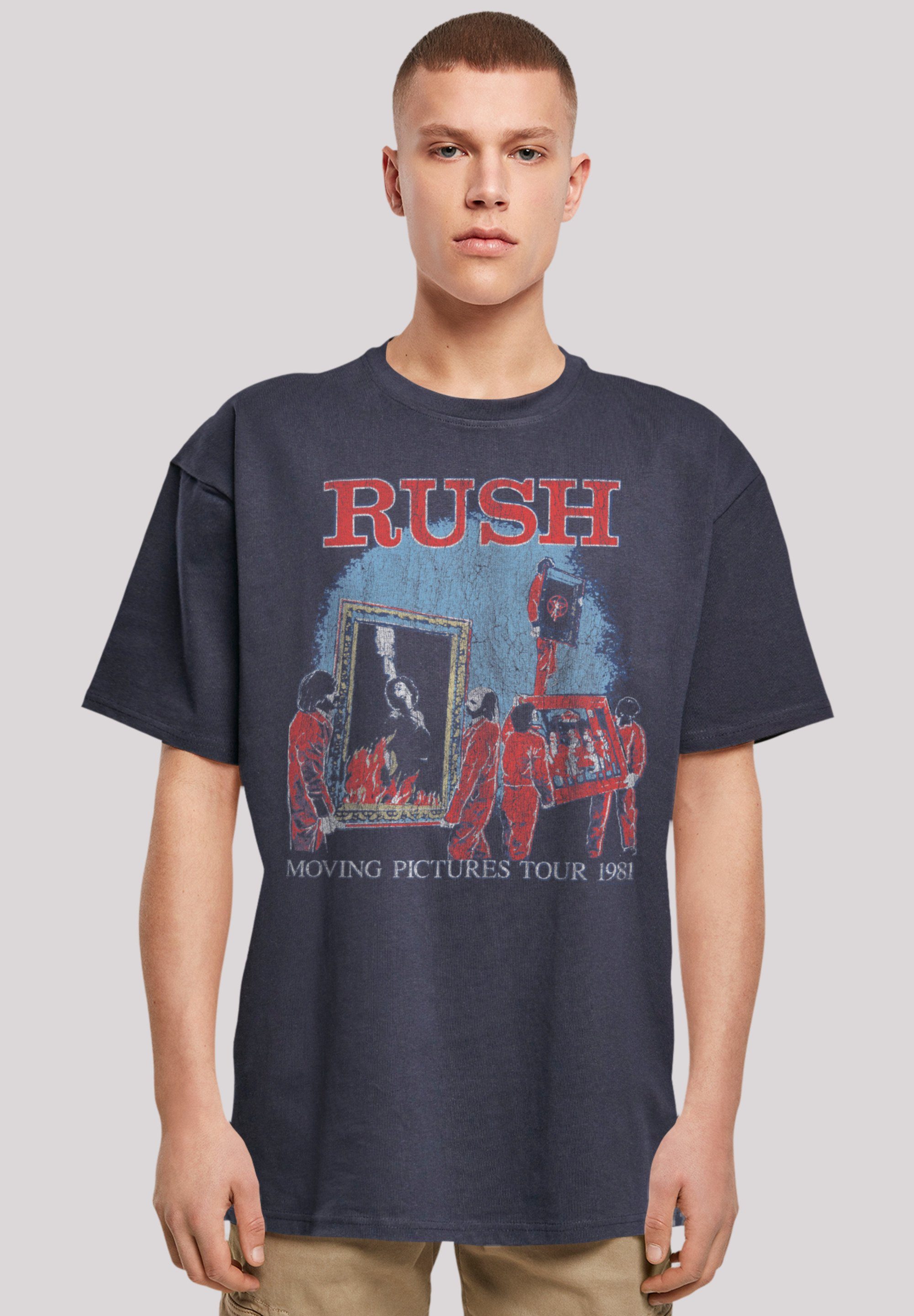 F4NT4STIC T-Shirt Rush Rock Band Moving Pictures Tour Premium Qualität navy