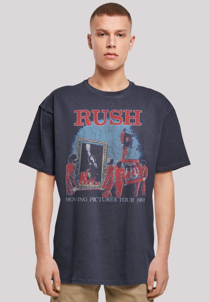 F4NT4STIC T-Shirt Rush Rock Band Moving Pictures Tour Premium Qualität,  Weite Passform und überschnittene Schultern