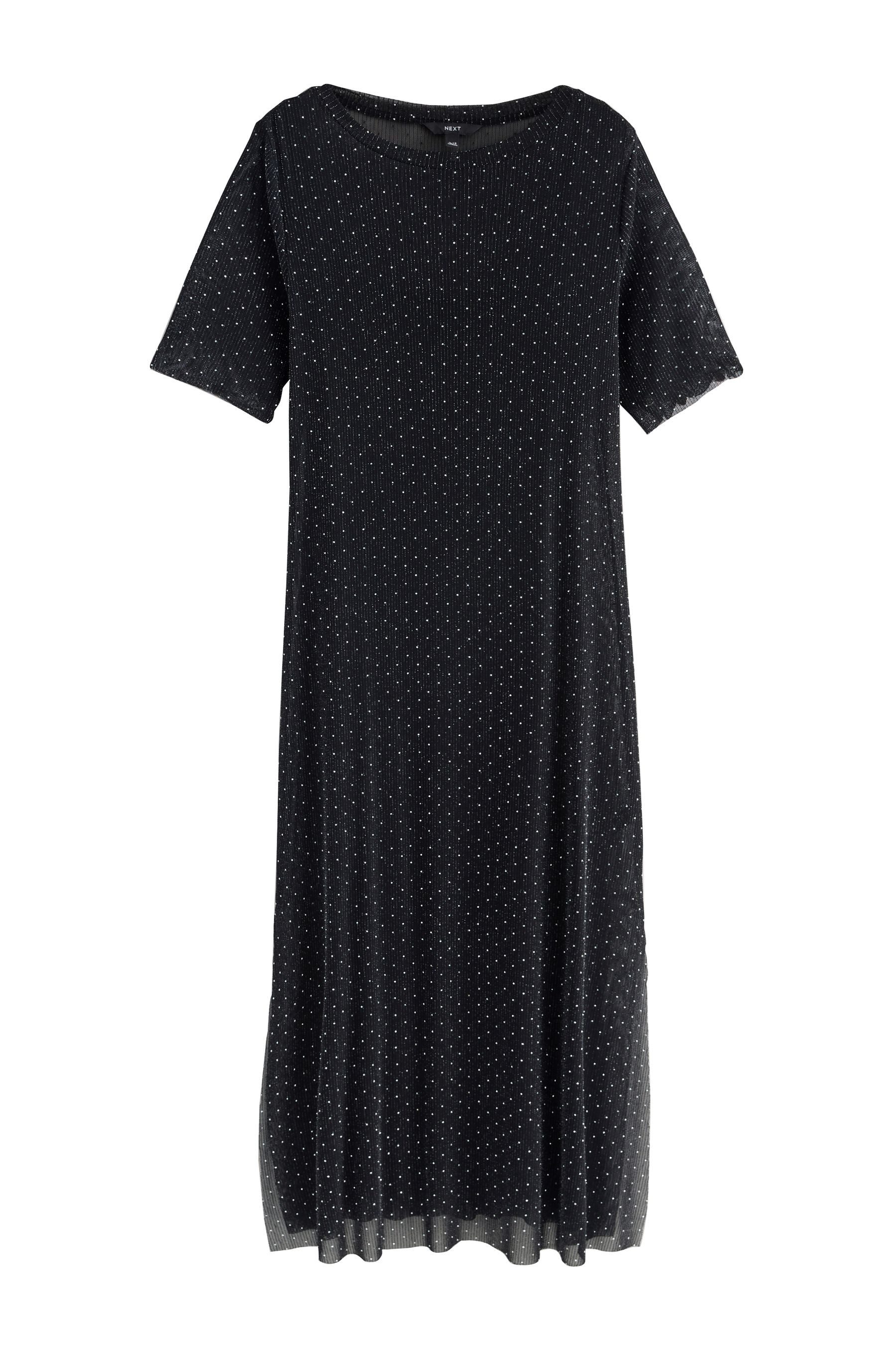 Midikleid Hotfix T-Shirt-Kleid in Midilänge