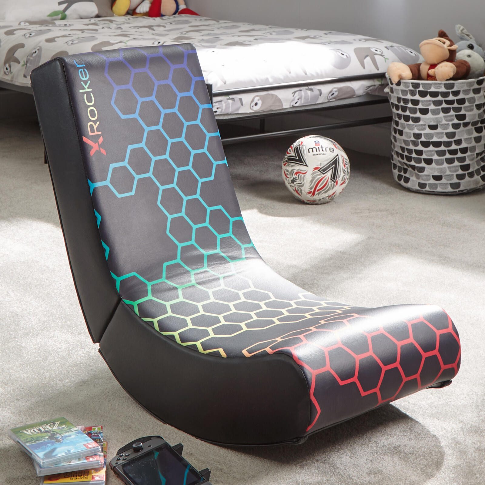 X Rocker Gaming-Stuhl Neo Hex Floor Rocker Gaming-Bodensessel für Kinder günstig online kaufen