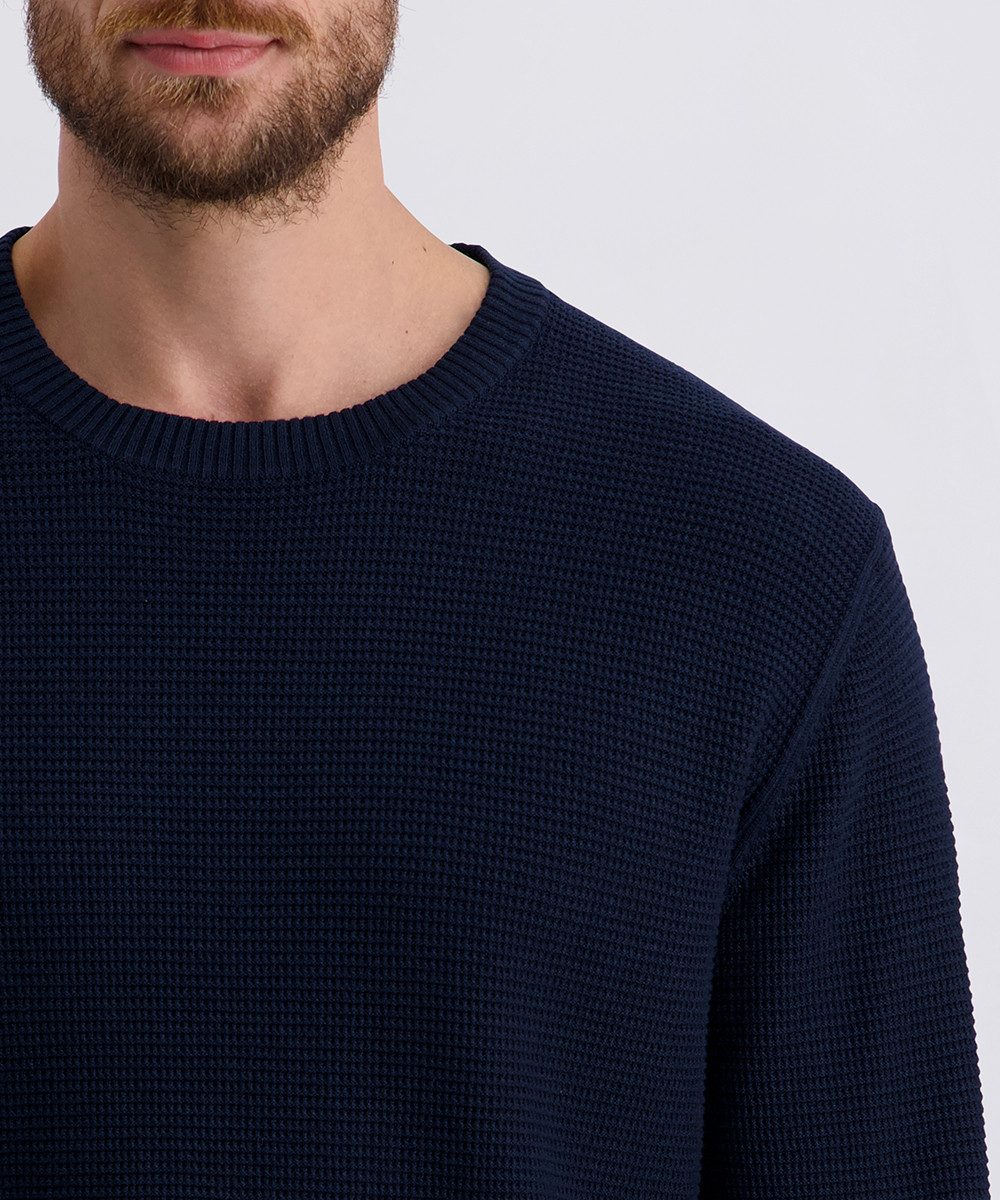 Pierre Cardin Rundhalspullover mit Struktur günstig online kaufen