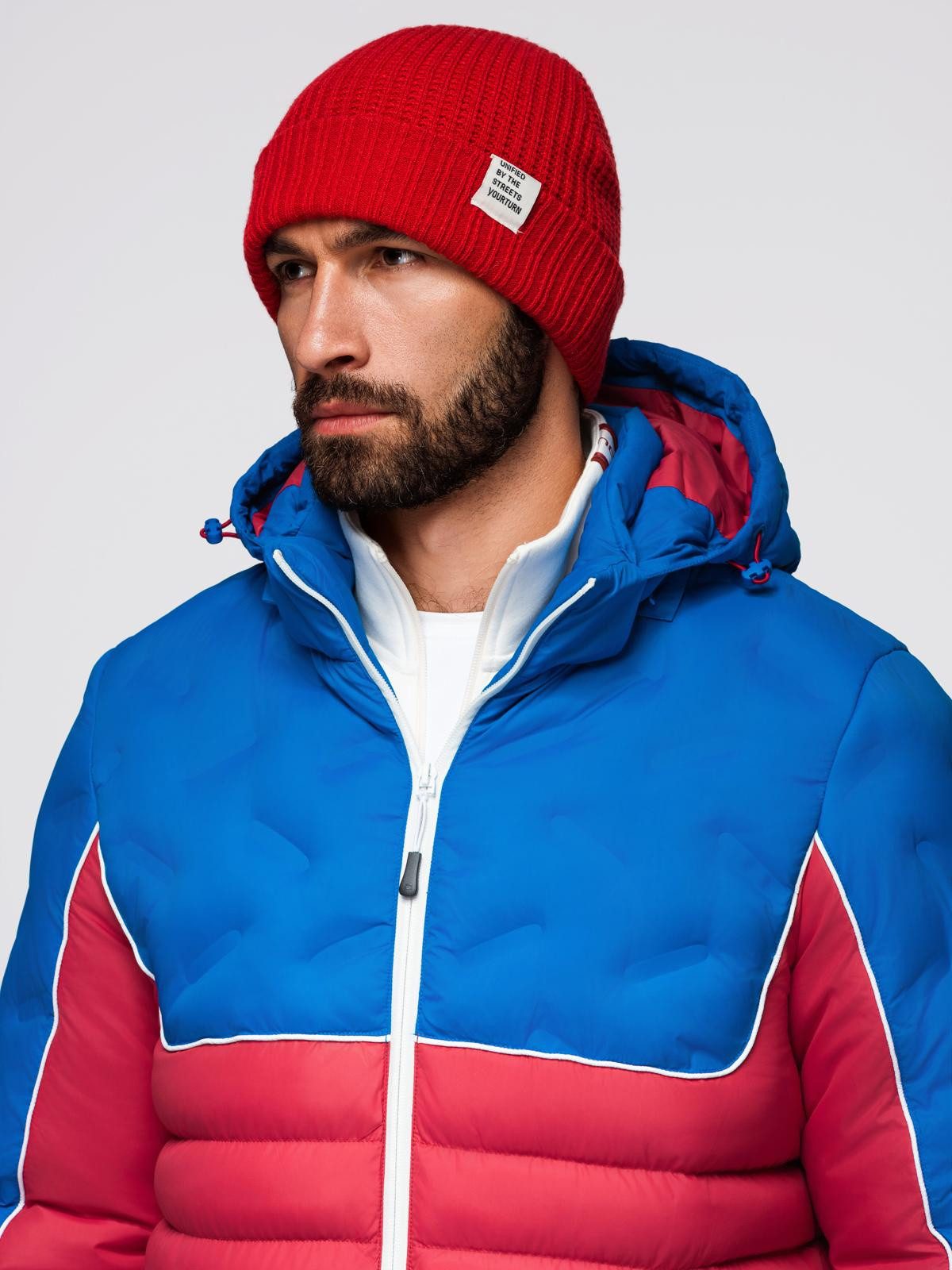 OMBRE Steppjacke Gesteppte Herrenjacke mit abnehmbarer Kapuze
