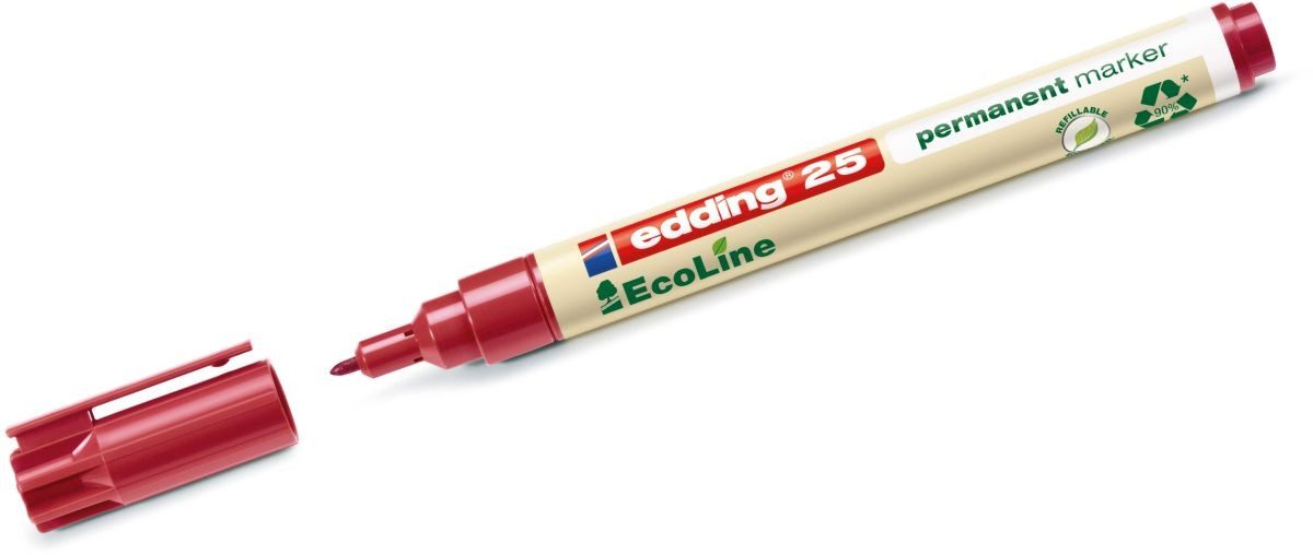 Permanentmarker Permanentmarker edding 25 EcoLine rot