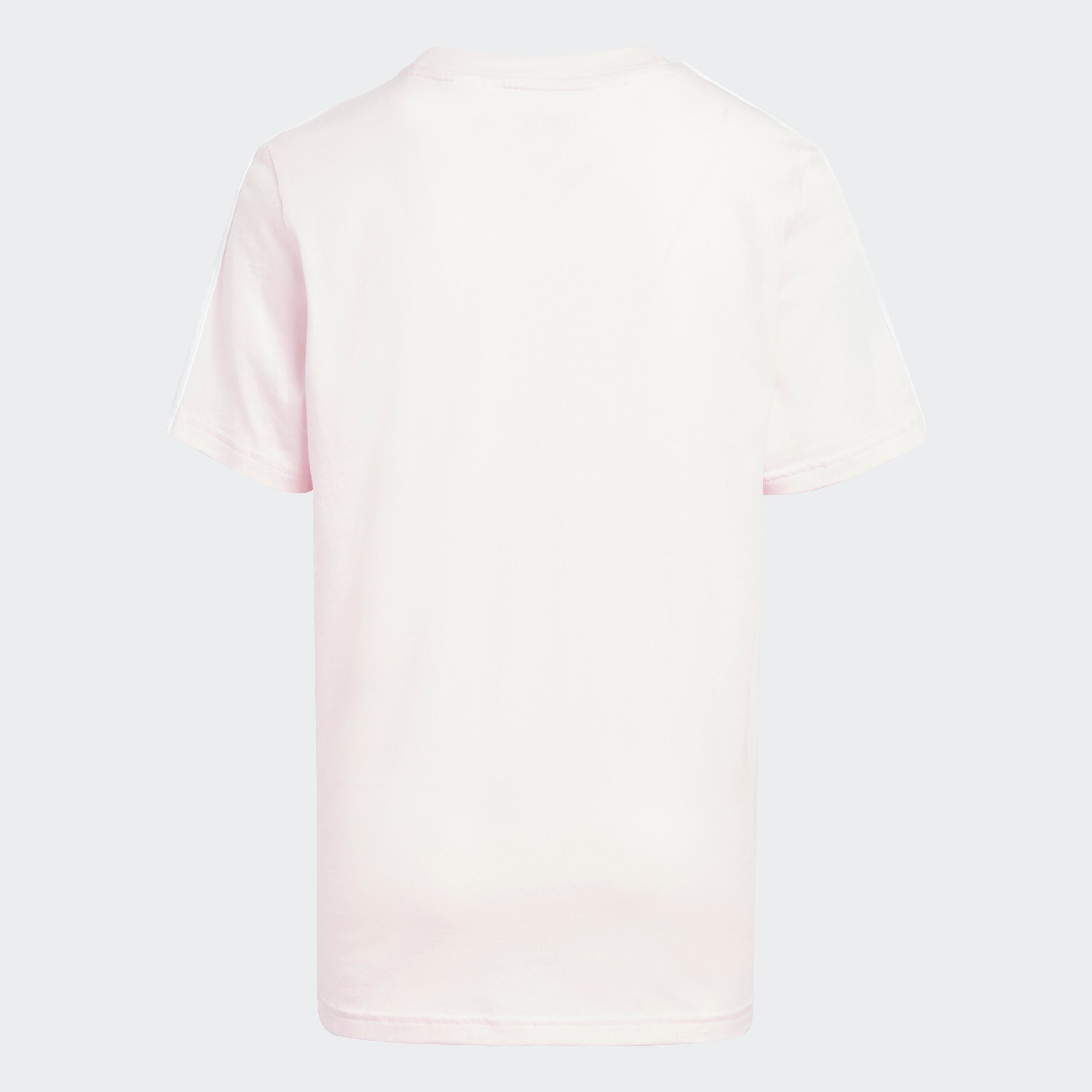 adidas Sportswear T-Shirt TIBERIO COLORBLOCK COTTON Shadow / White 3-STREIFEN KIDS Violet Pink / Clear