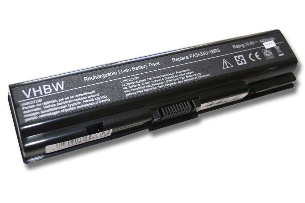 vhbw passend für Toshiba Dynabook AX/52, AX/52E, AX/52F, AX/52G, AX/52G2, Laptop-Akku 4400 mAh