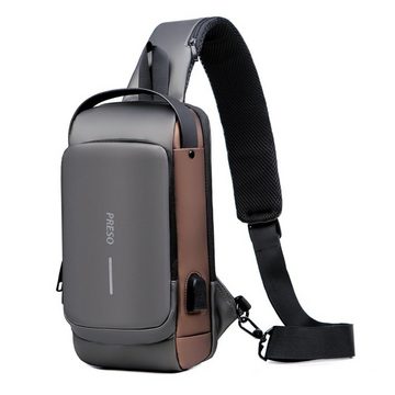 PRESO BAG Umhängetasche Herren Umhängetasche, Herren Brusttasche, EASTPAK Umhängetasche, Inklusive USB-Anschluss, Herrengeschenk, Geburtstagsgeschenk