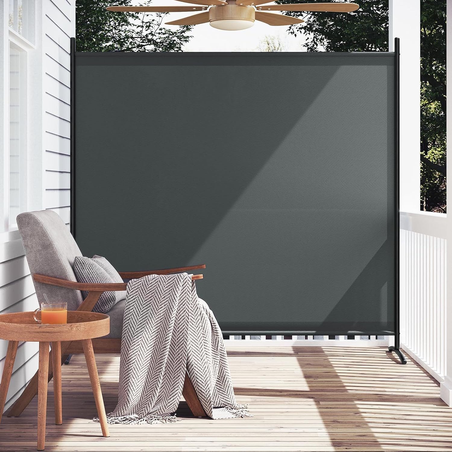 Woltu Paravent (1 St), Raumteiler freistehend, Sichtschutzwand 180x177 cm günstig online kaufen