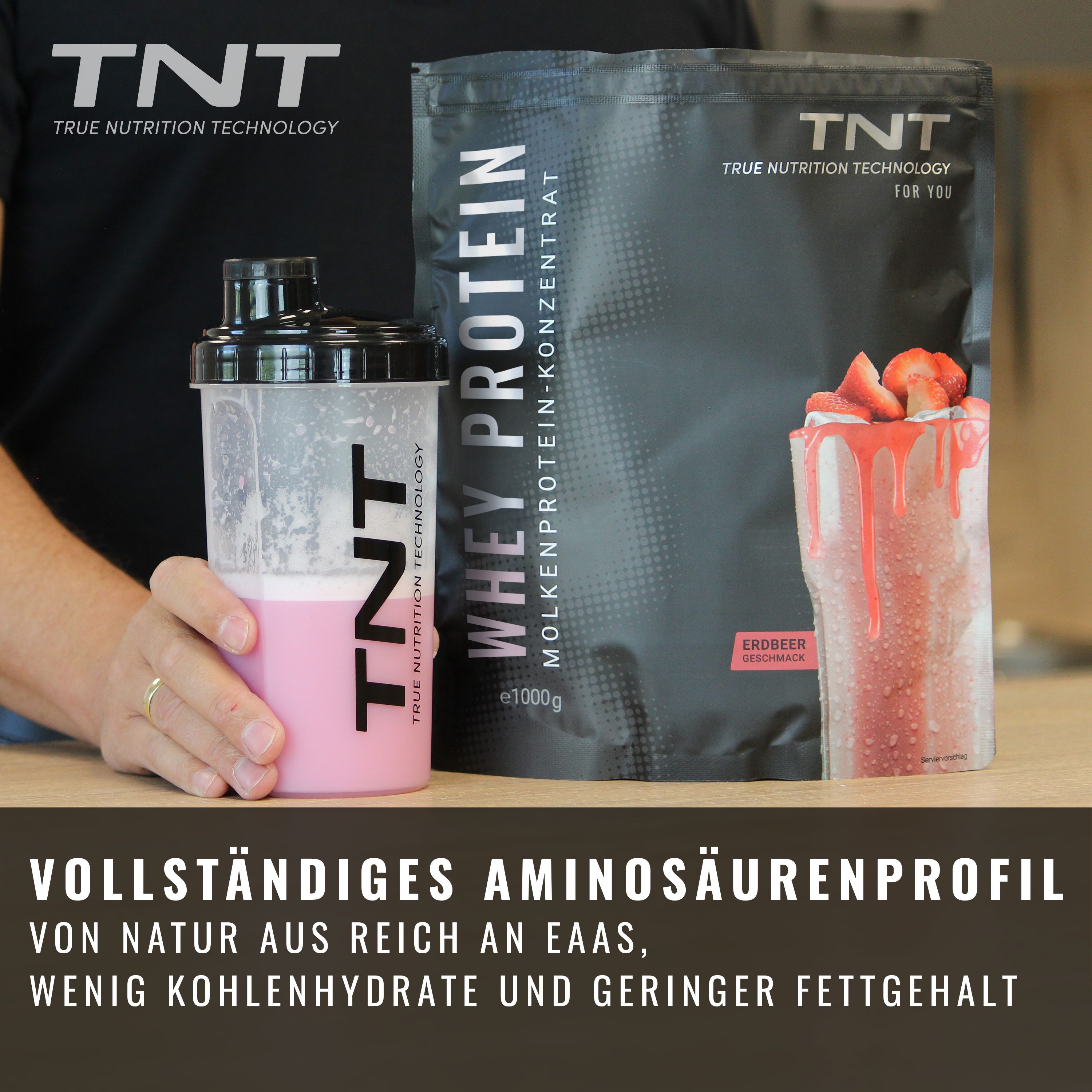 TNT (True Nutrition Technology) Whey Protein - Molkenprotein-Konzentrat für Muskelaufbau und Diät Pulver – Bild 4 von 5